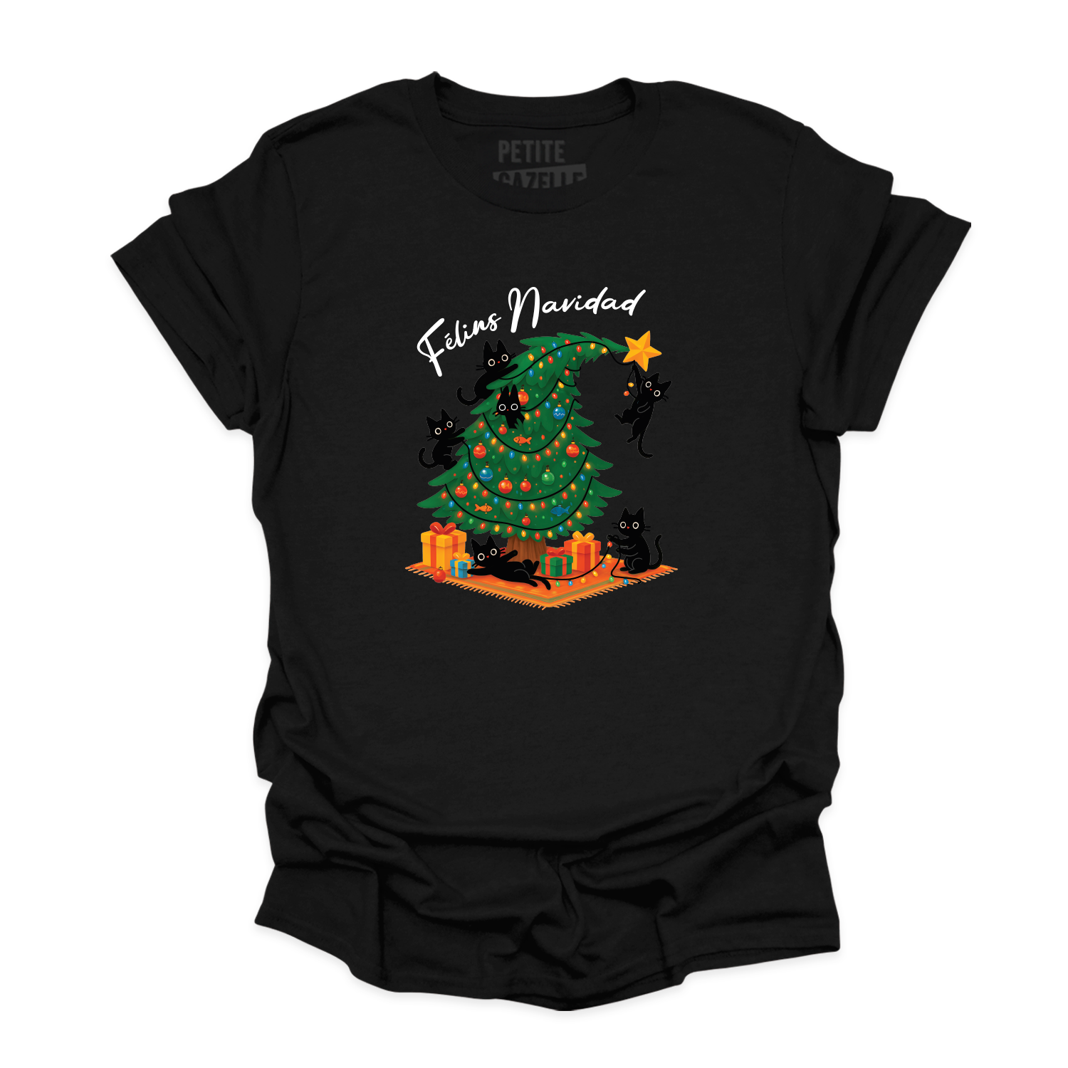 T-SHIRT COL ROND | Félins Navidad