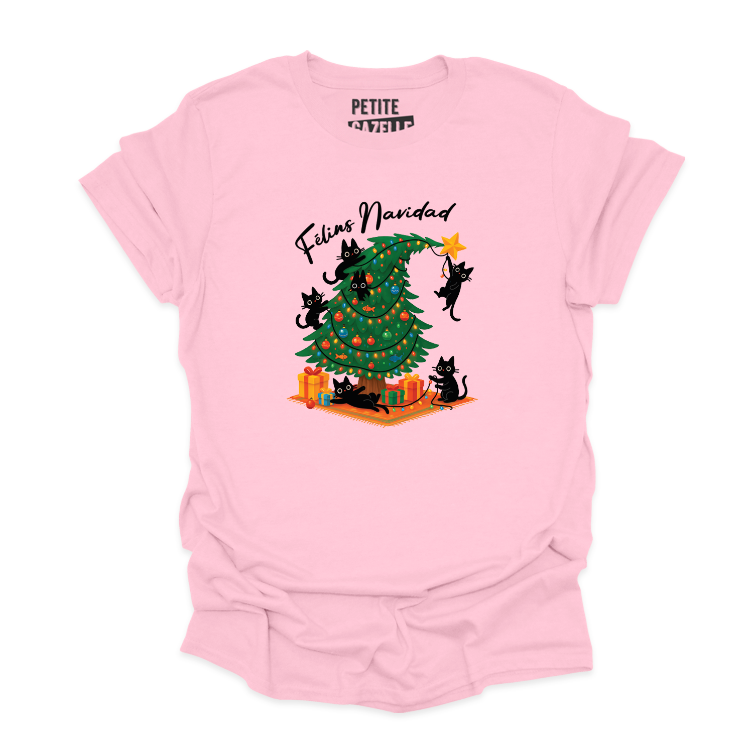 T-SHIRT COL ROND | Félins Navidad