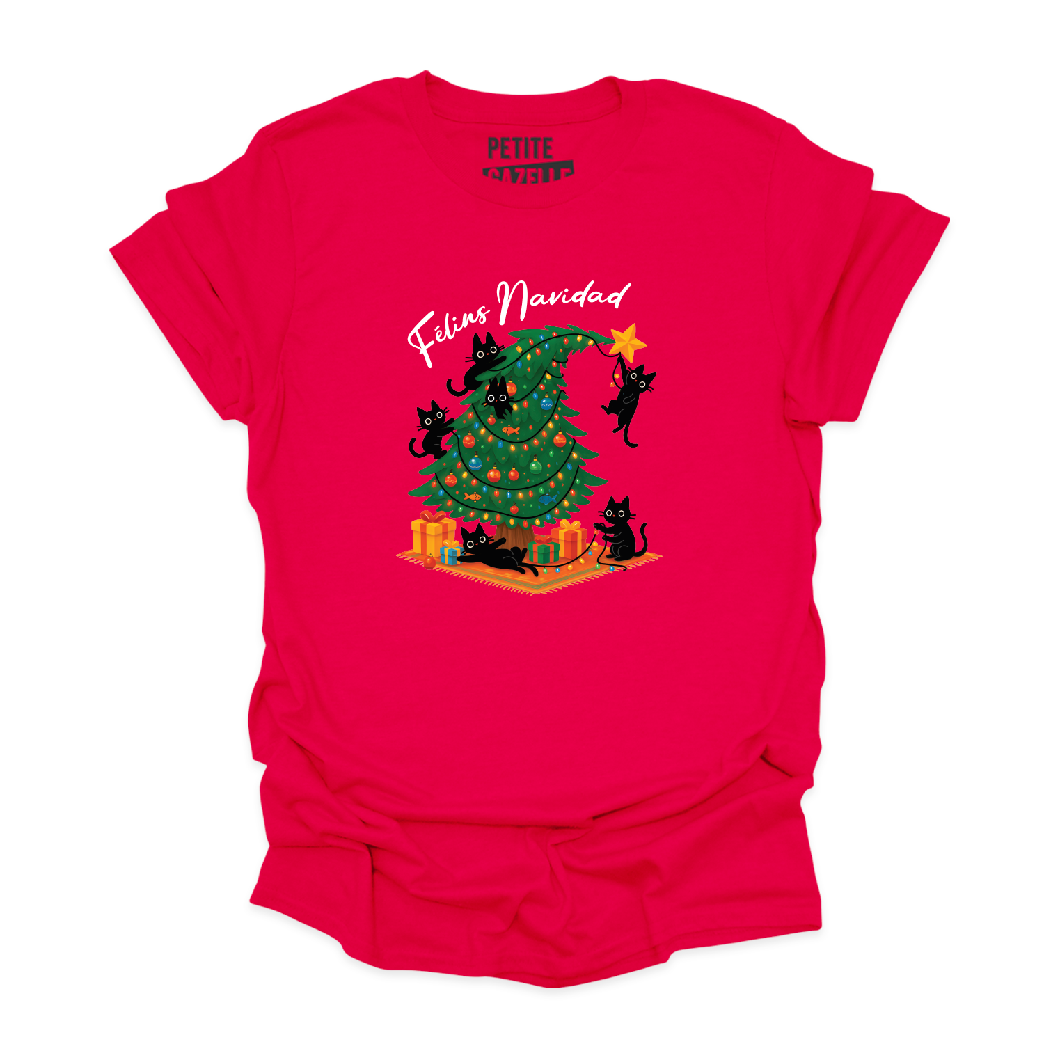 T-SHIRT COL ROND | Félins Navidad