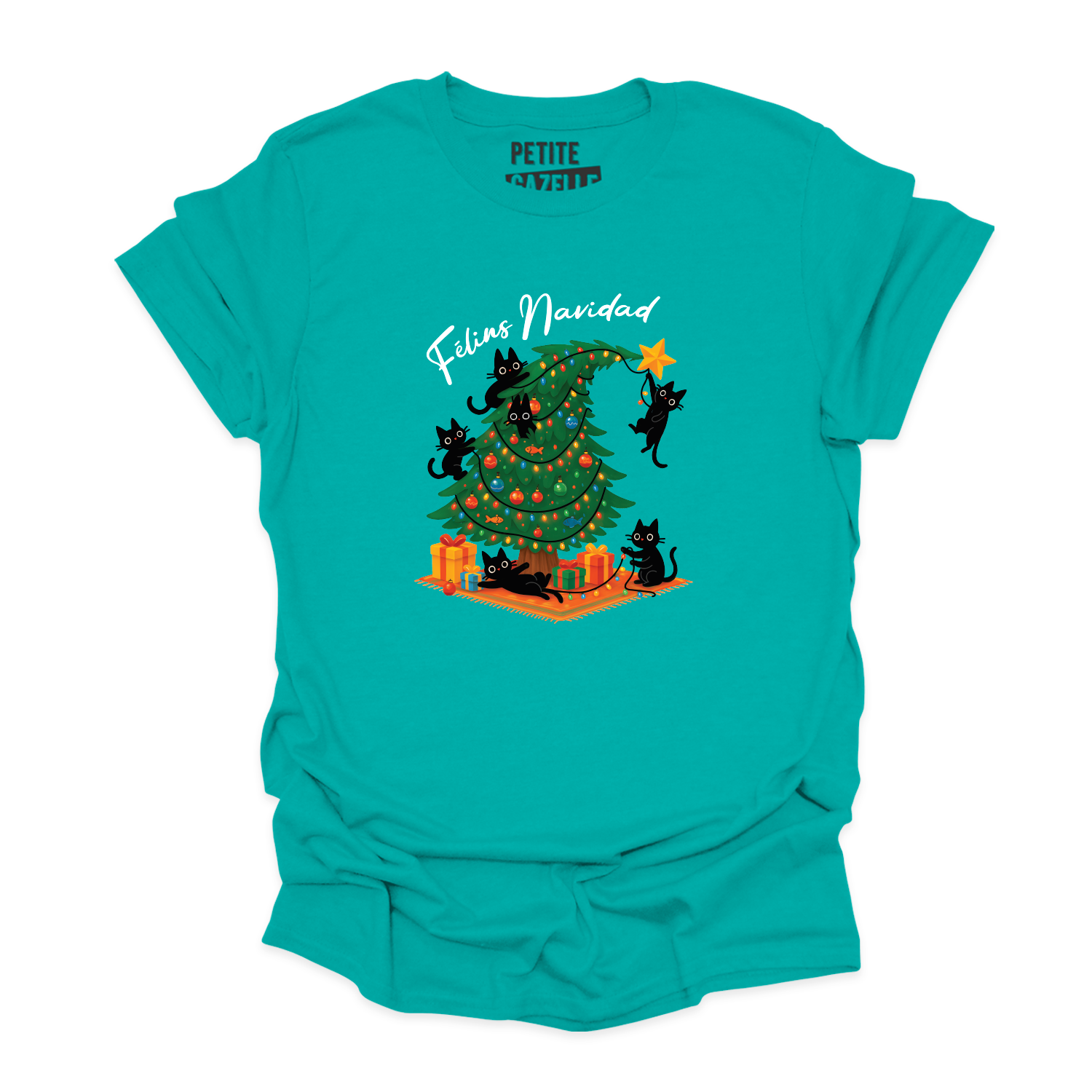 T-SHIRT COL ROND | Félins Navidad