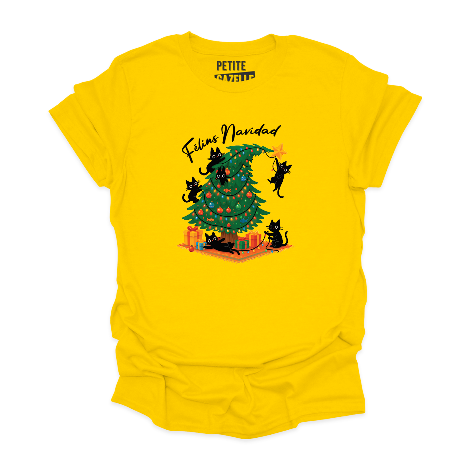 T-SHIRT COL ROND | Félins Navidad