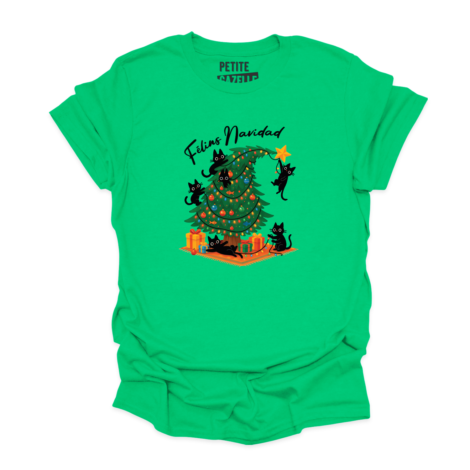 T-SHIRT COL ROND | Félins Navidad
