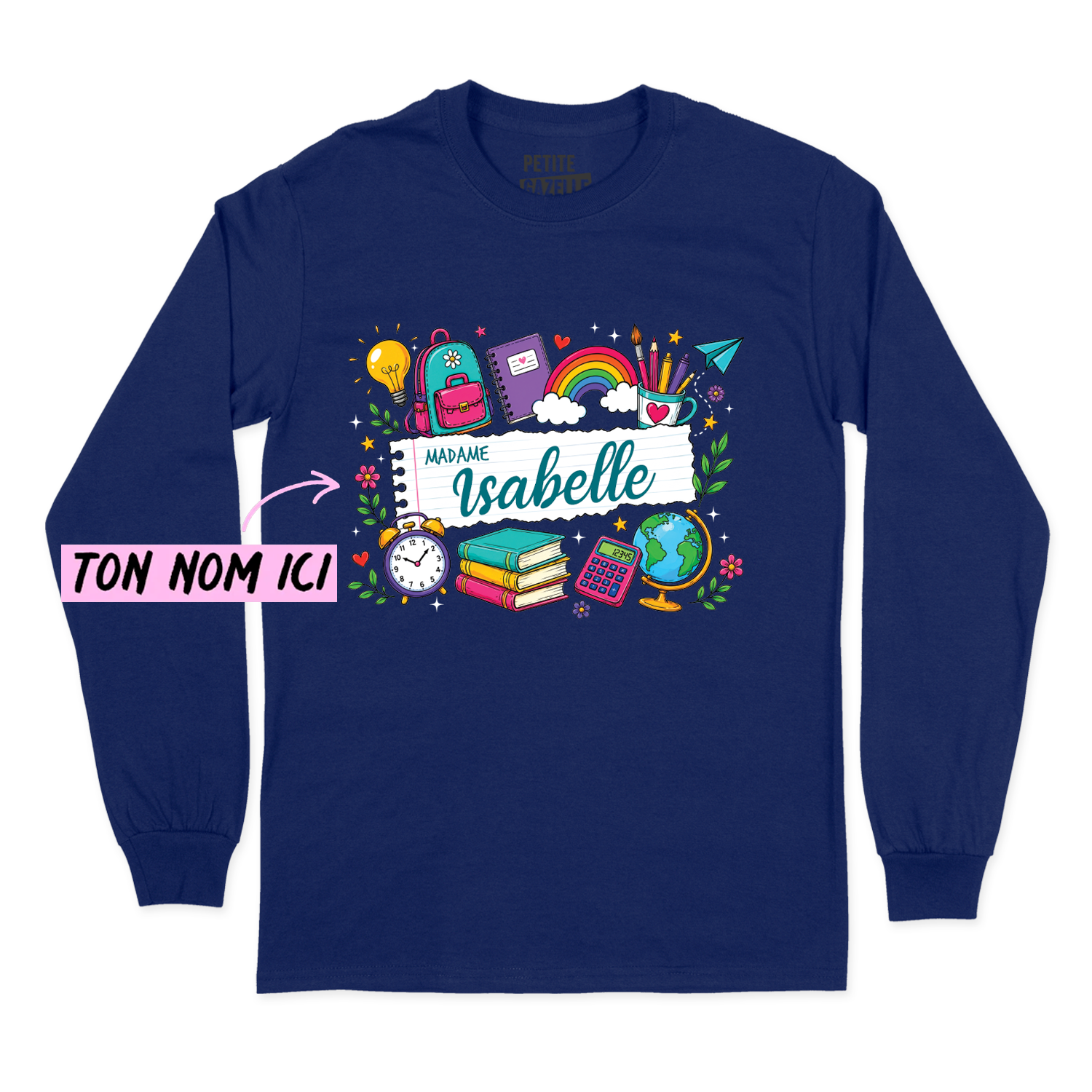 T-SHIRT À MANCHES LONGUES | Feuille Lignée