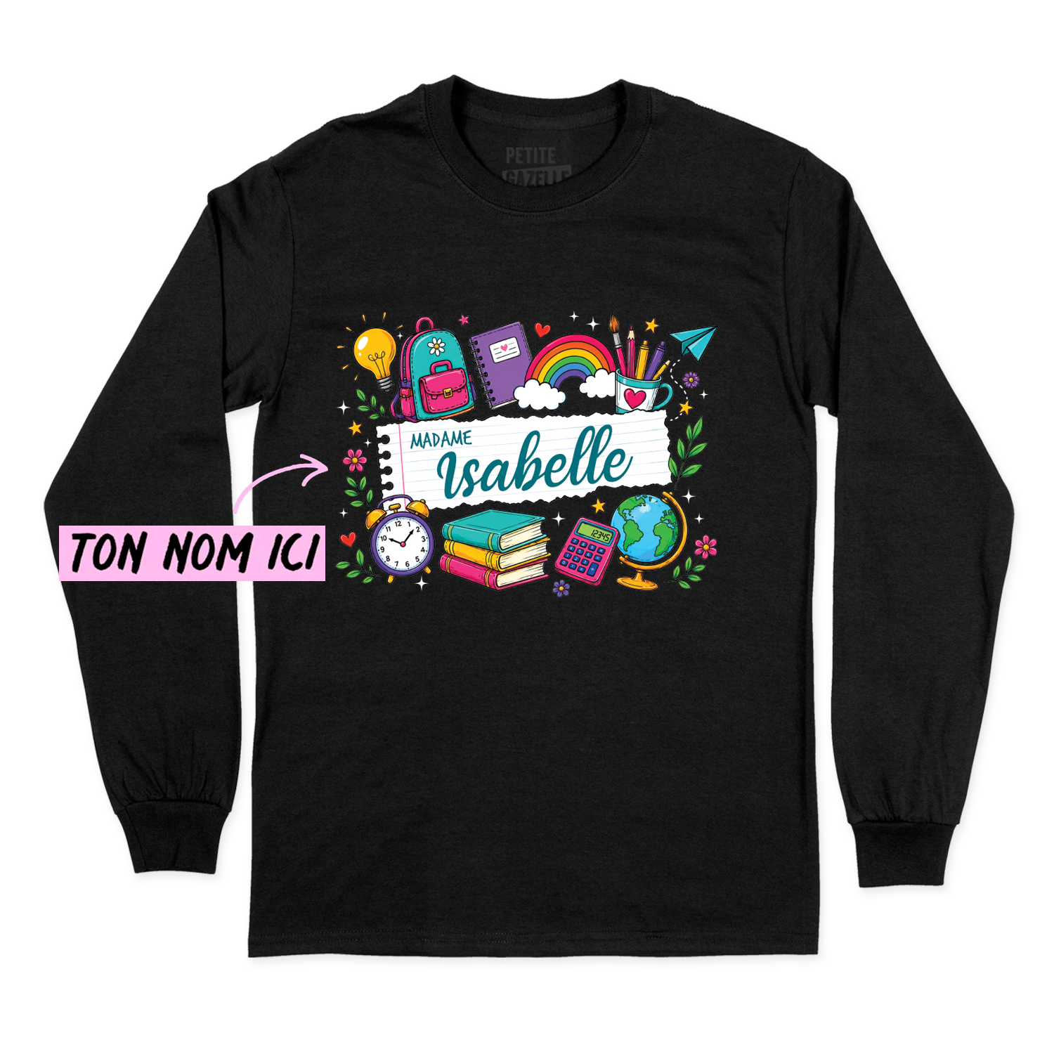 T-SHIRT À MANCHES LONGUES | Feuille Lignée