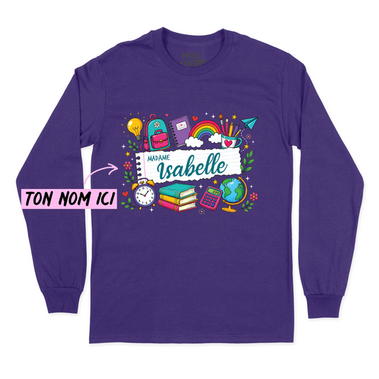 T-SHIRT À MANCHES LONGUES | Feuille Lignée