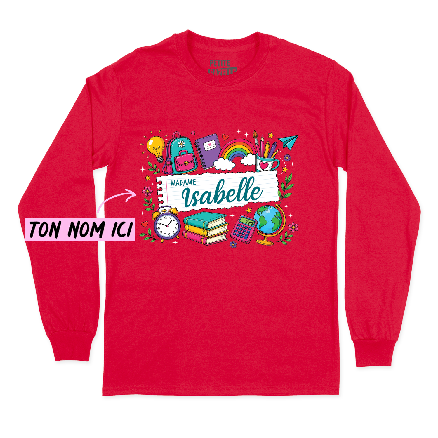 T-SHIRT À MANCHES LONGUES | Feuille Lignée