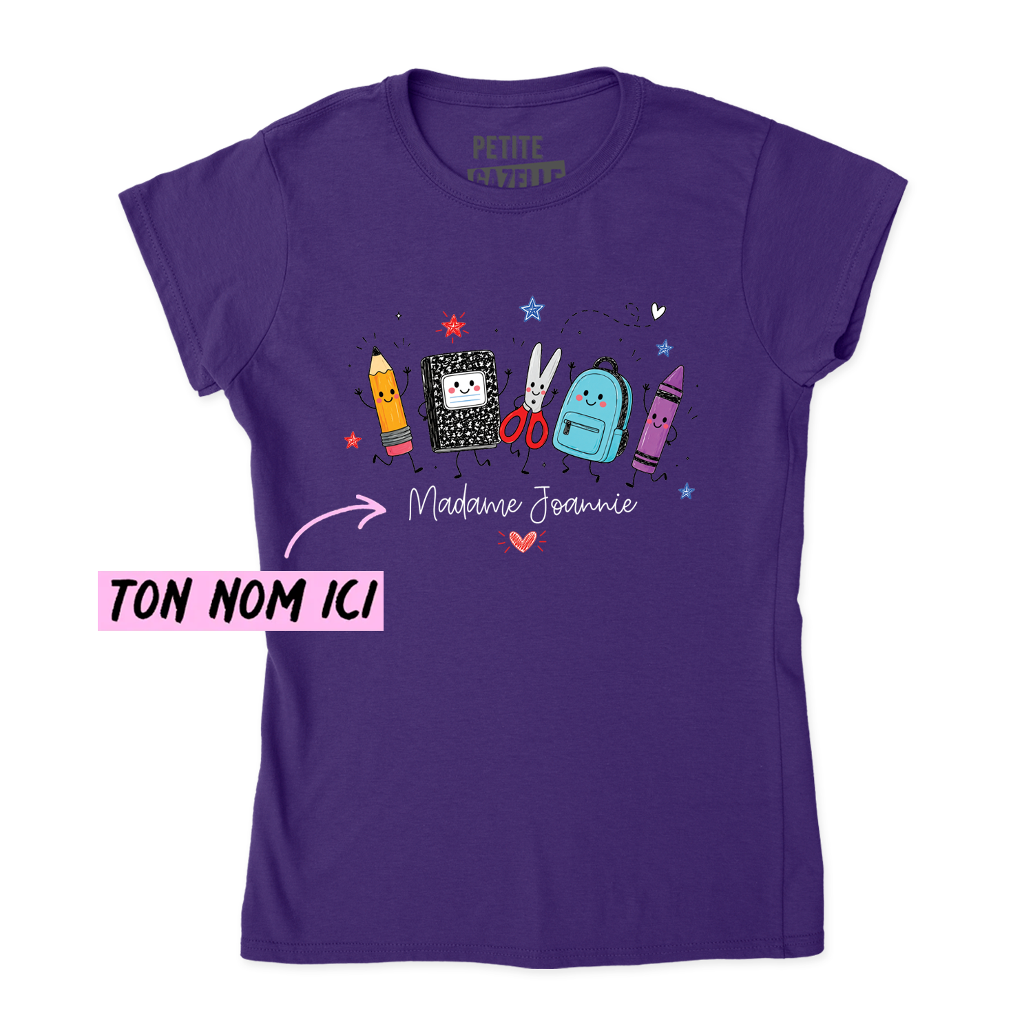 TSHIRT AJUSTÉ | Madame Fournitures Scolaires