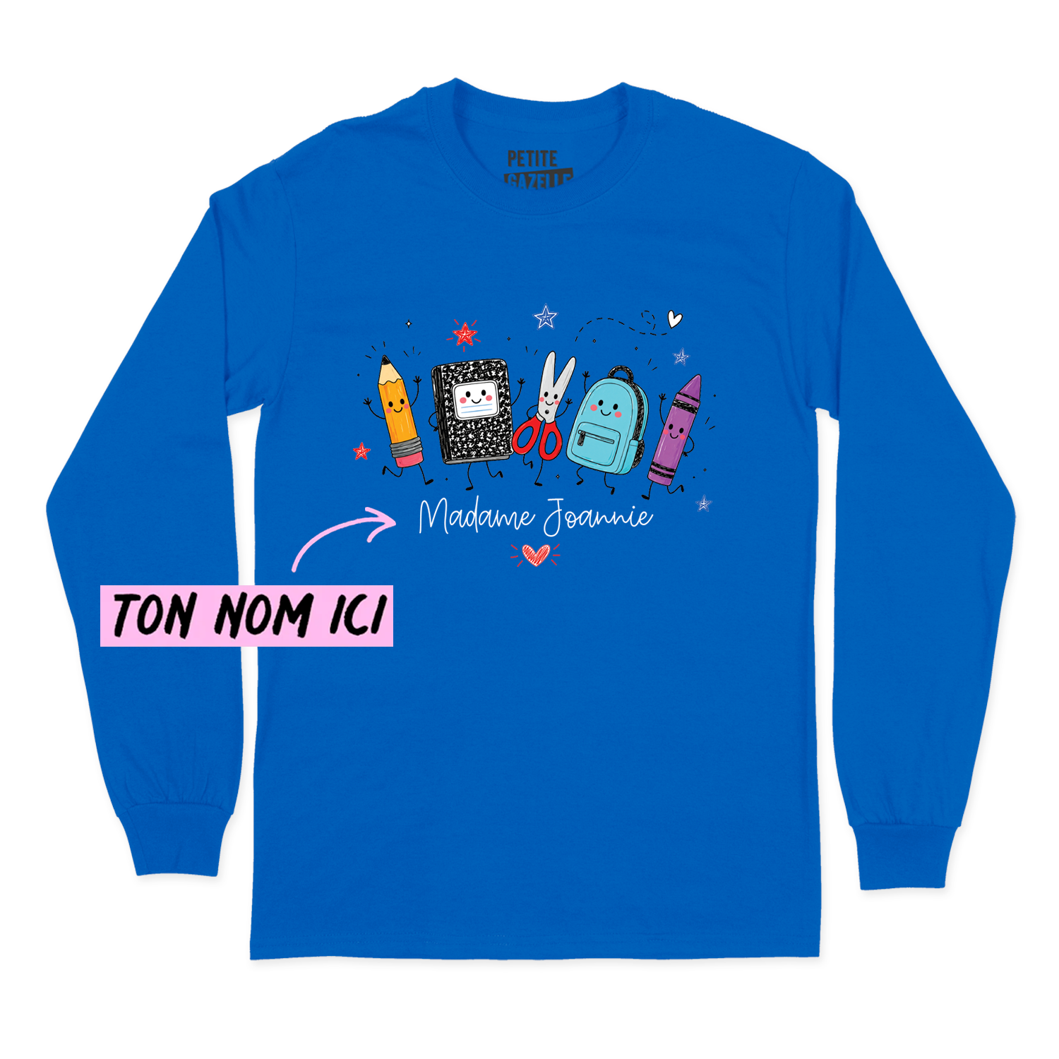 T-SHIRT À MANCHES LONGUES | Madame Fournitures Scolaires