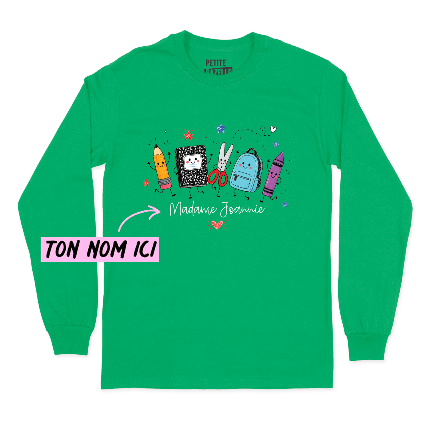 T-SHIRT À MANCHES LONGUES | Madame Fournitures Scolaires