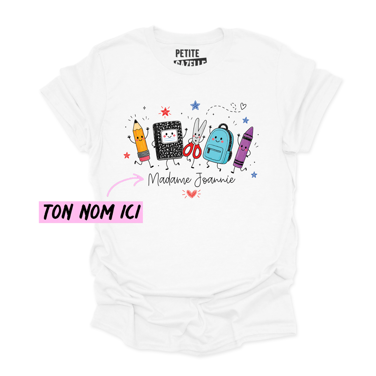T-SHIRT COL ROND | Madame Fournitures Scolaires