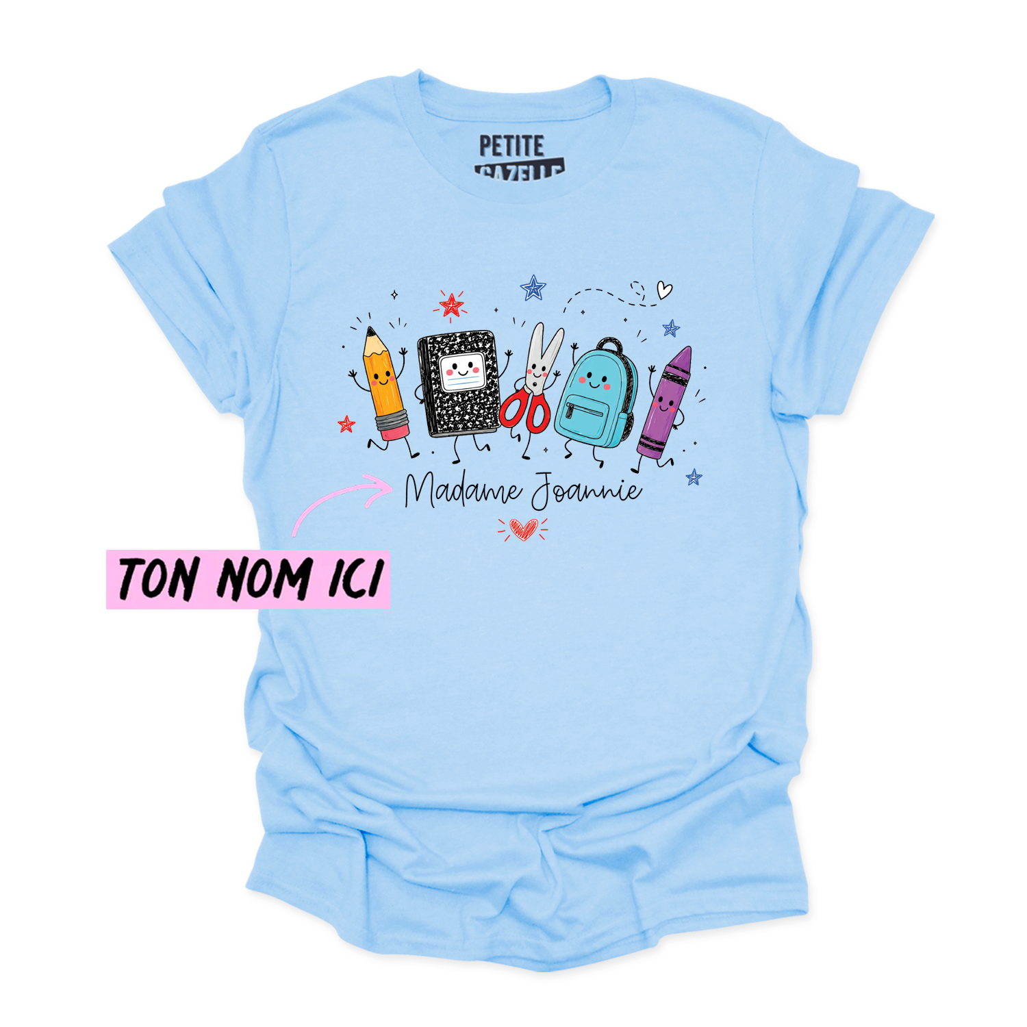 T-SHIRT COL ROND | Madame Fournitures Scolaires