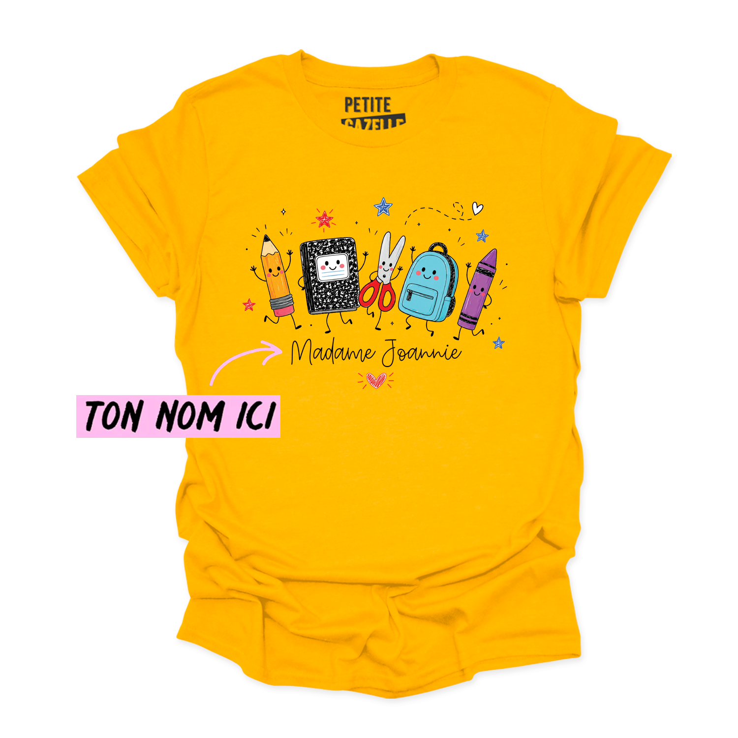 T-SHIRT COL ROND | Madame Fournitures Scolaires