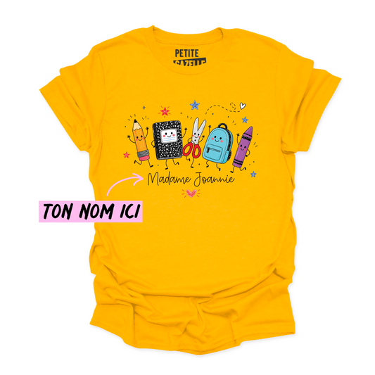 T-SHIRT COL ROND | Madame Fournitures Scolaires