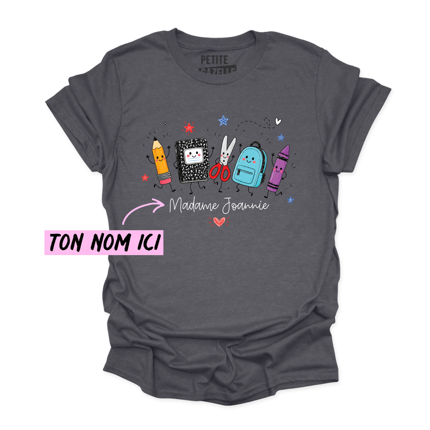 T-SHIRT COL ROND | Madame Fournitures Scolaires