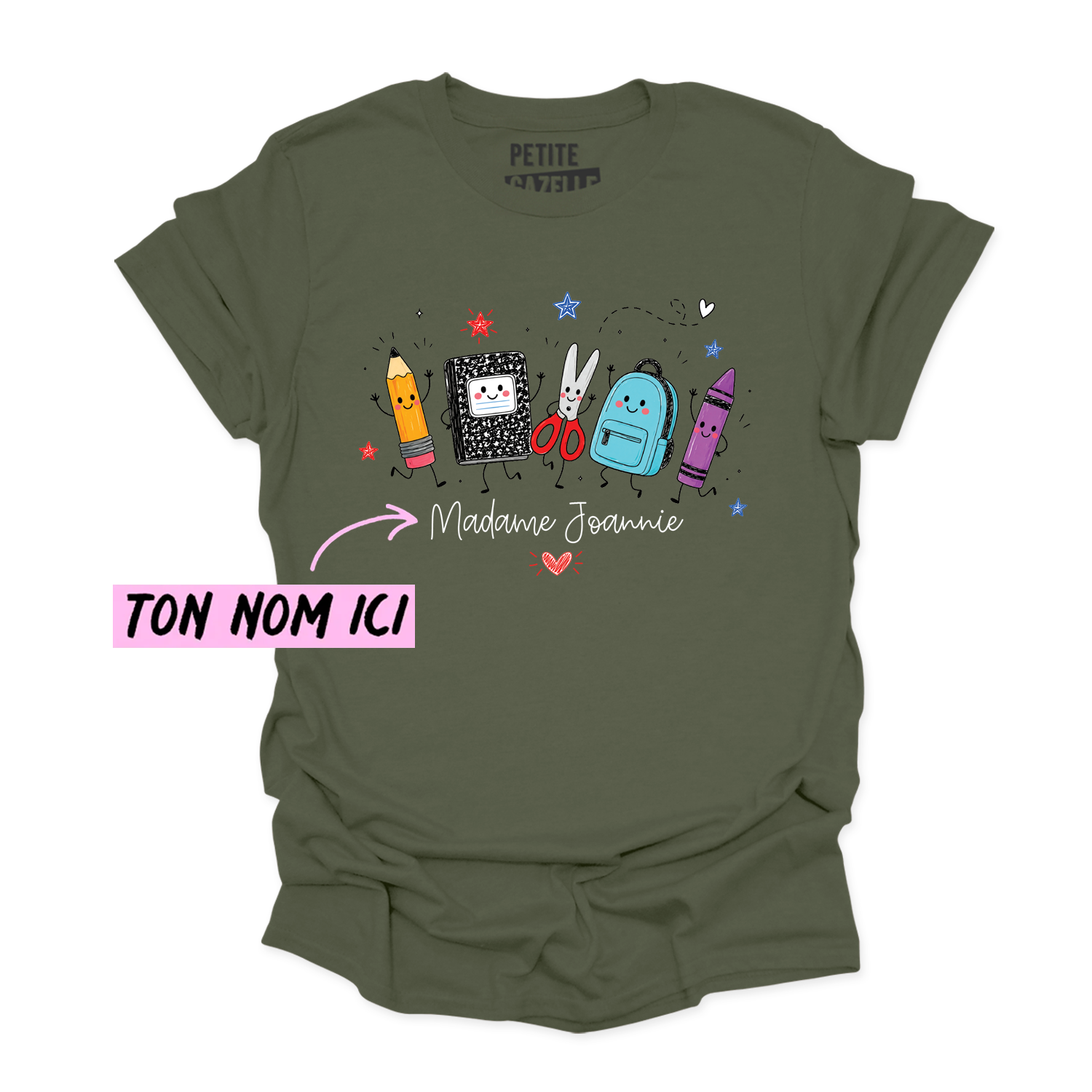 T-SHIRT COL ROND | Madame Fournitures Scolaires
