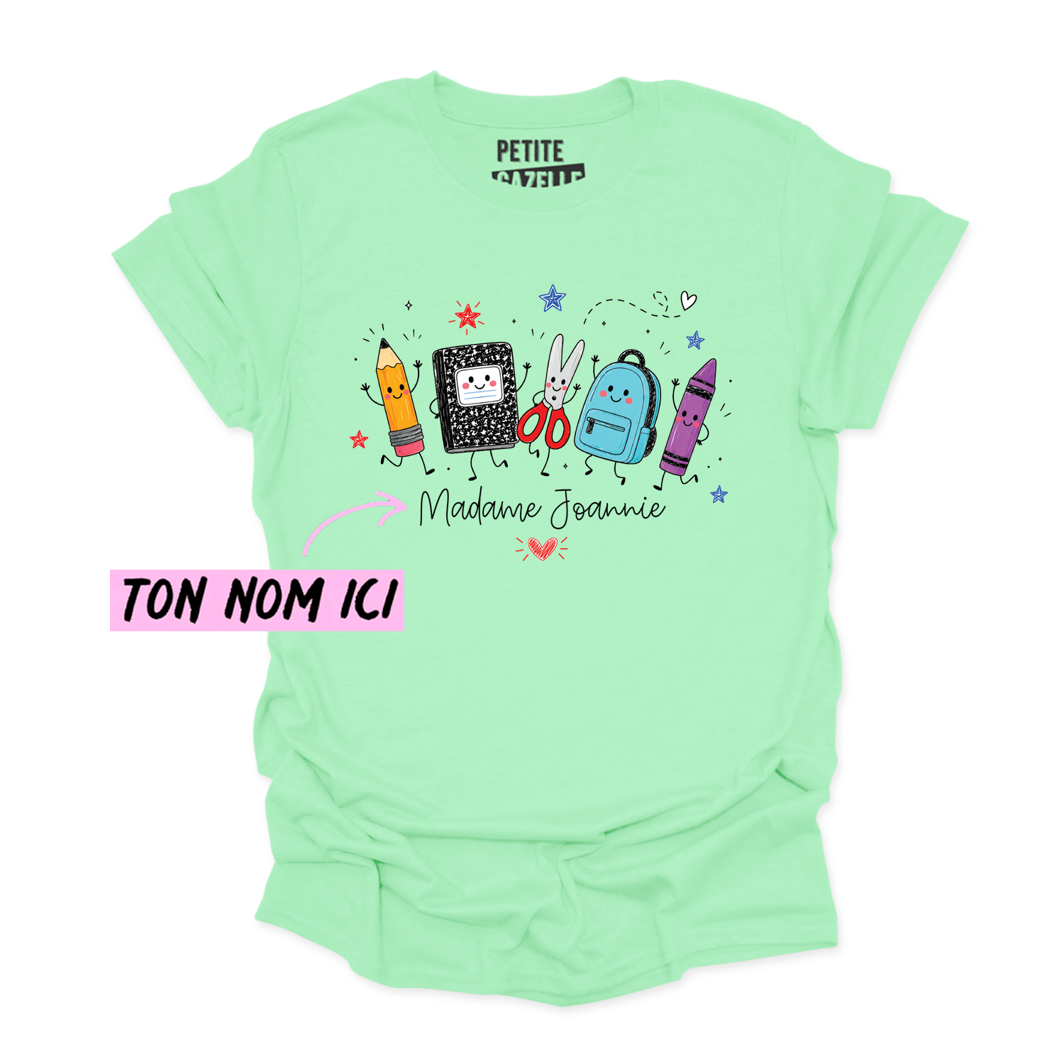 T-SHIRT COL ROND | Madame Fournitures Scolaires