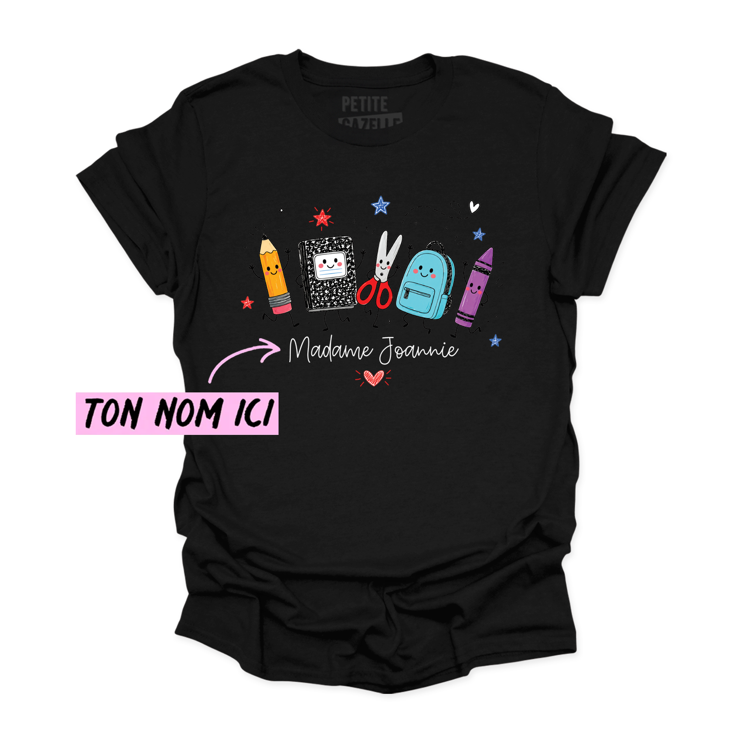 T-SHIRT COL ROND | Madame Fournitures Scolaires
