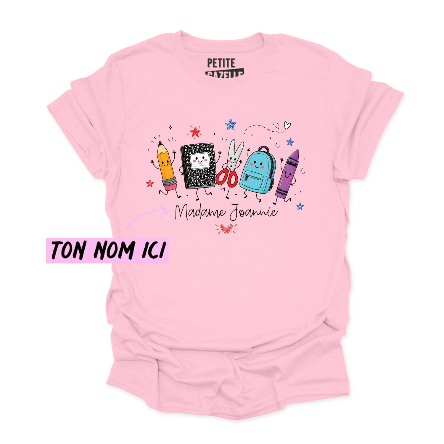 T-SHIRT COL ROND | Madame Fournitures Scolaires