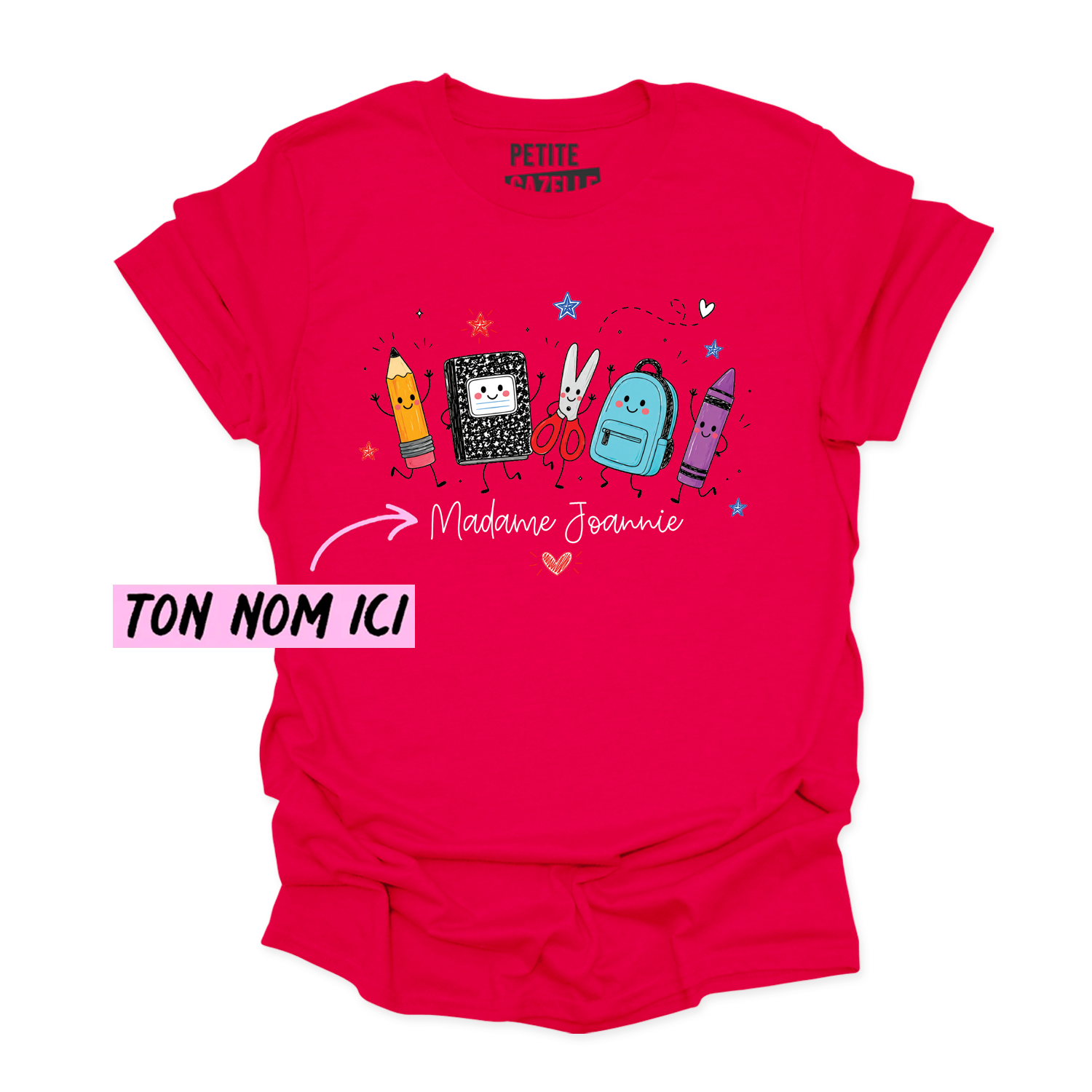 T-SHIRT COL ROND | Madame Fournitures Scolaires