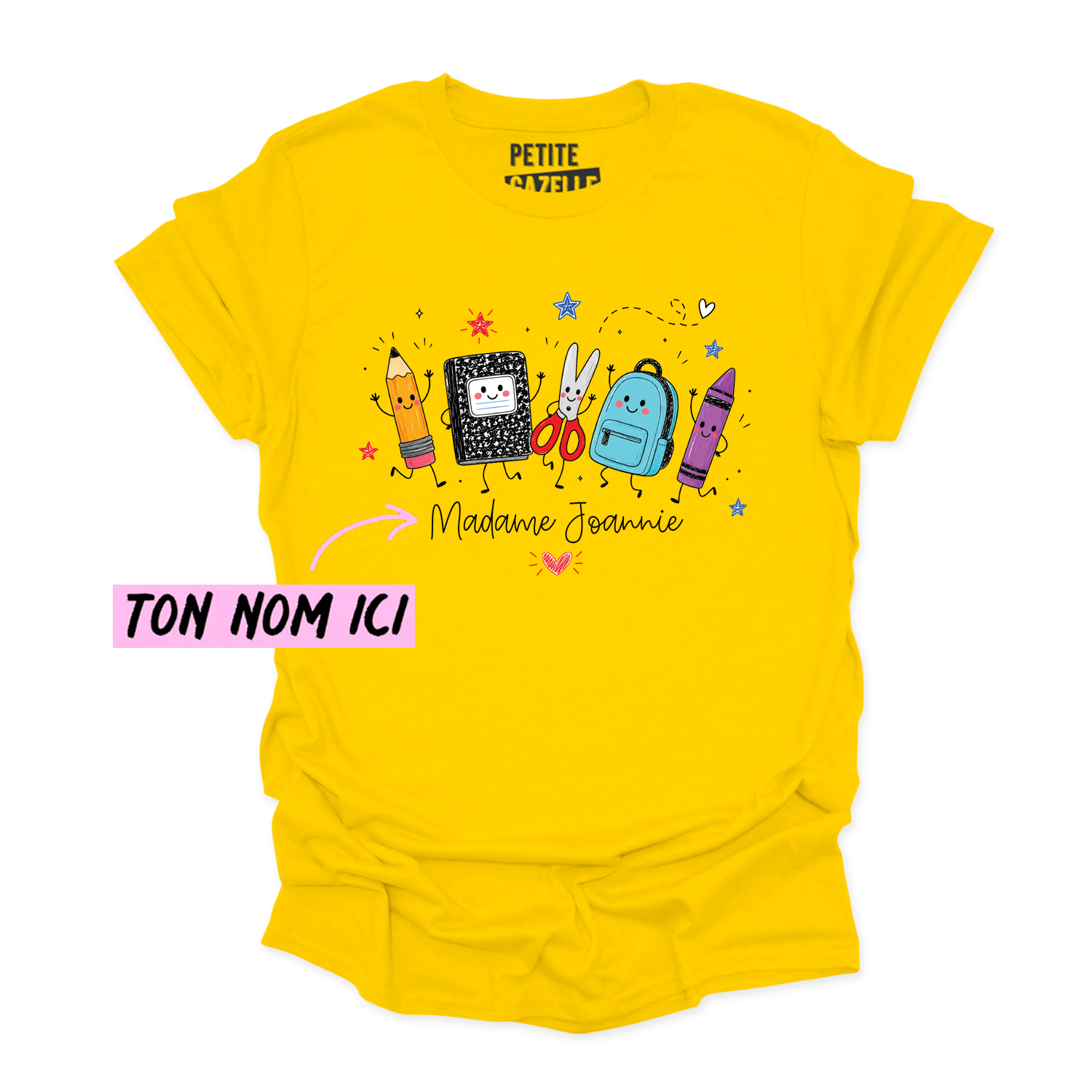 T-SHIRT COL ROND | Madame Fournitures Scolaires