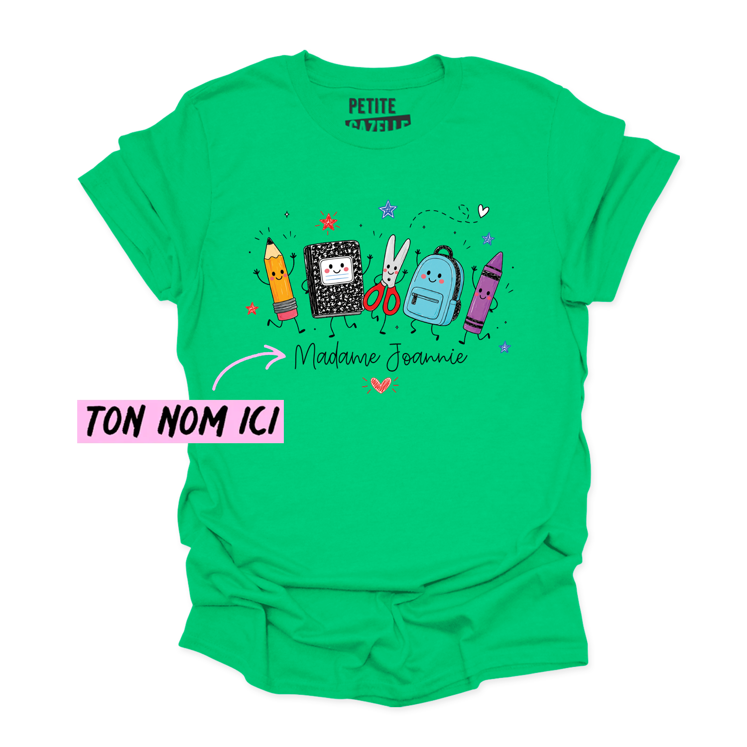 T-SHIRT COL ROND | Madame Fournitures Scolaires