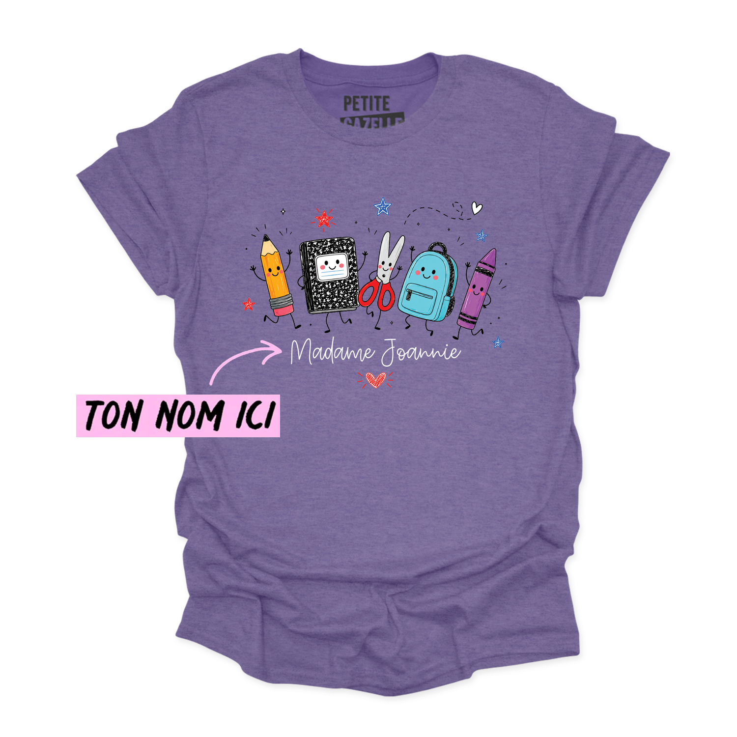 T-SHIRT COL ROND | Madame Fournitures Scolaires