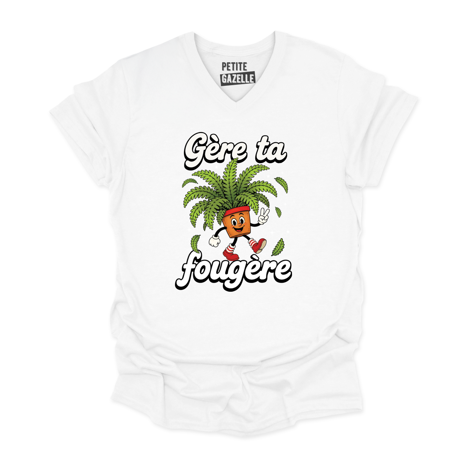 TSHIRT COL en V | Gère ta fougère
