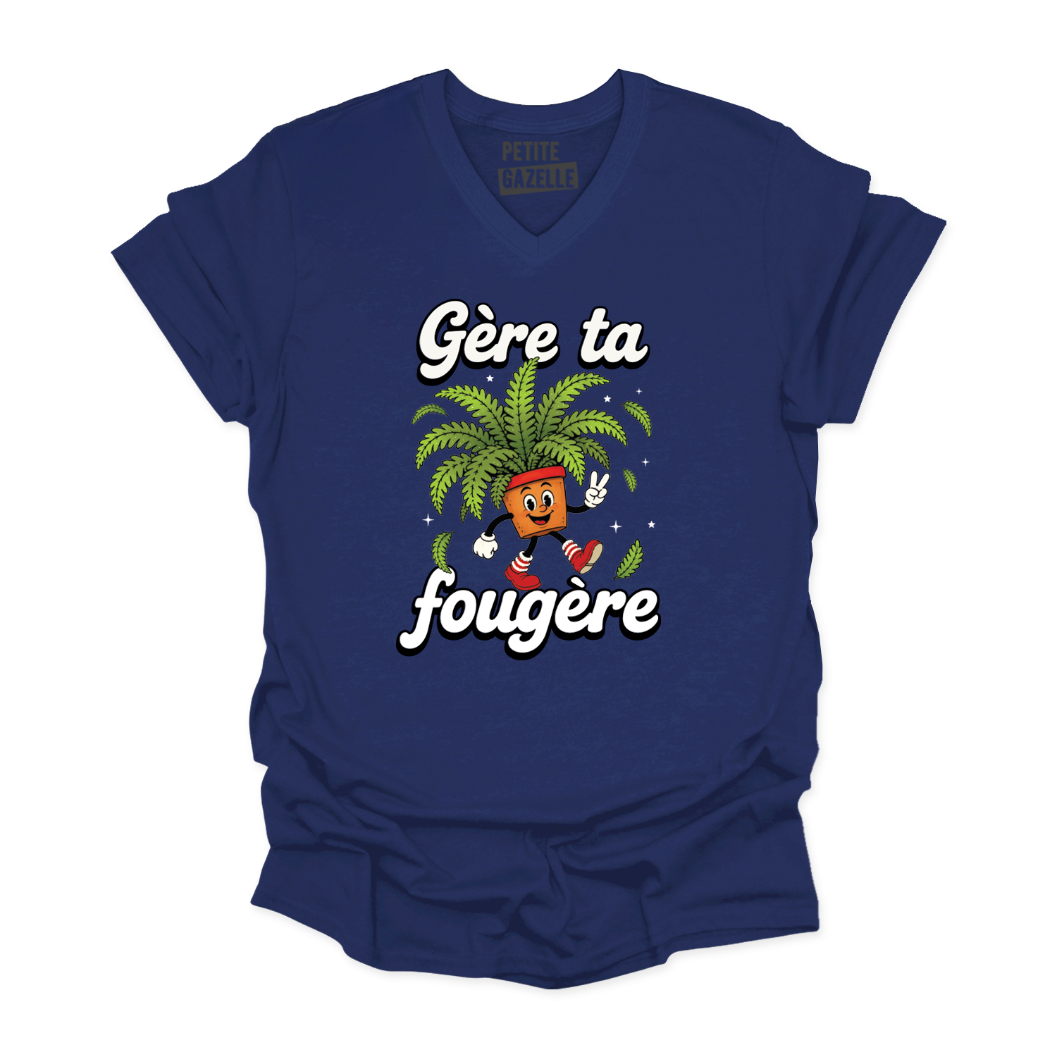 TSHIRT COL en V | Gère ta fougère