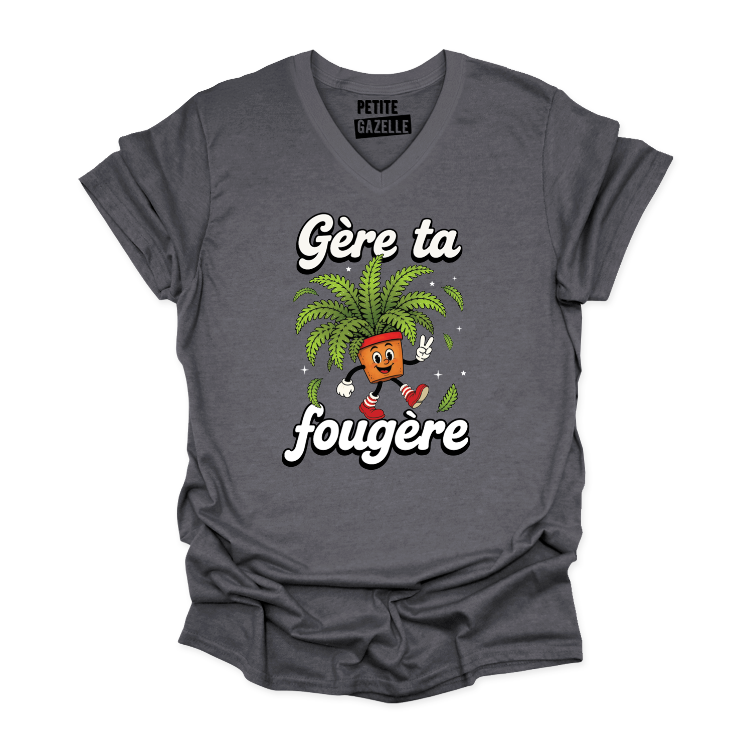 TSHIRT COL en V | Gère ta fougère