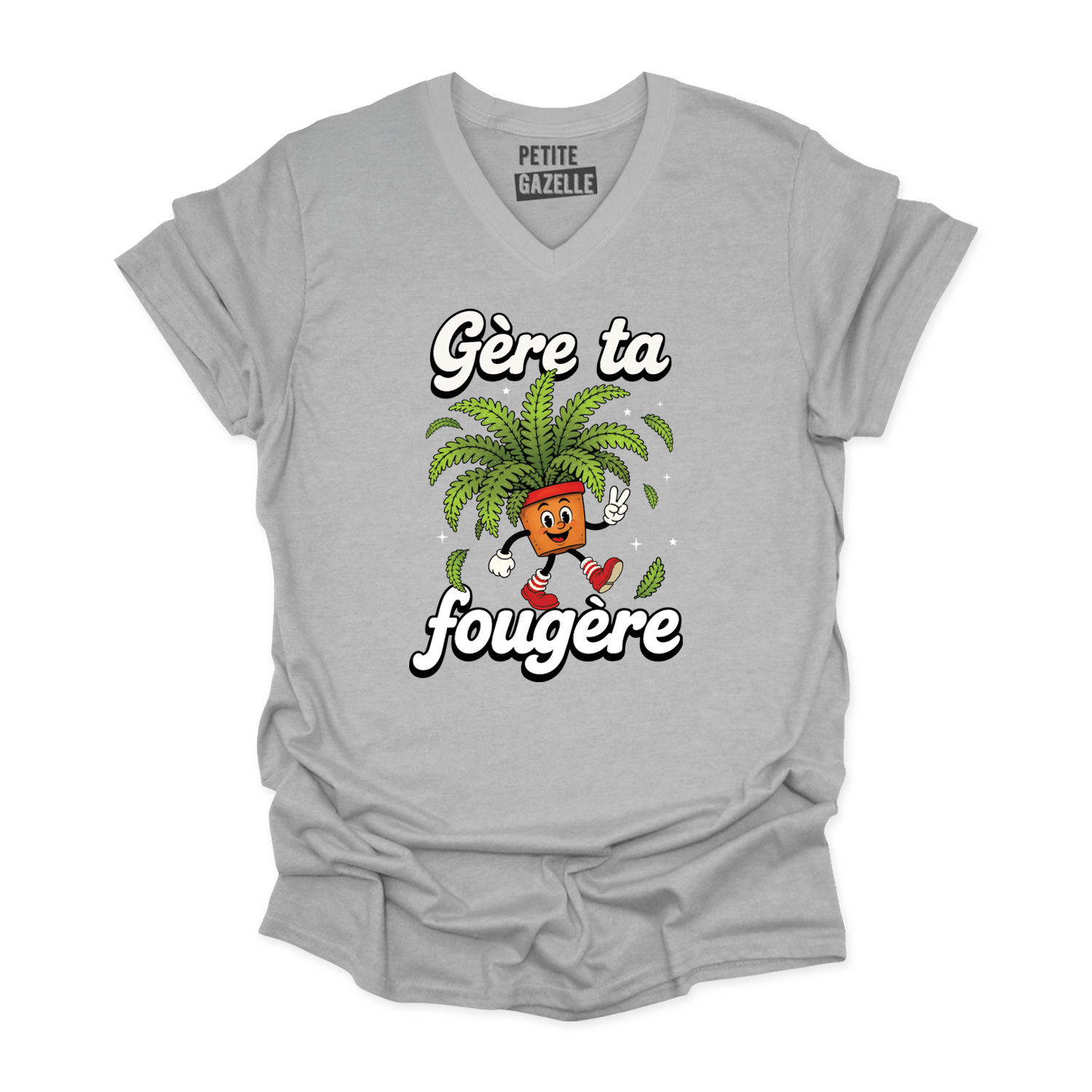 TSHIRT COL en V | Gère ta fougère