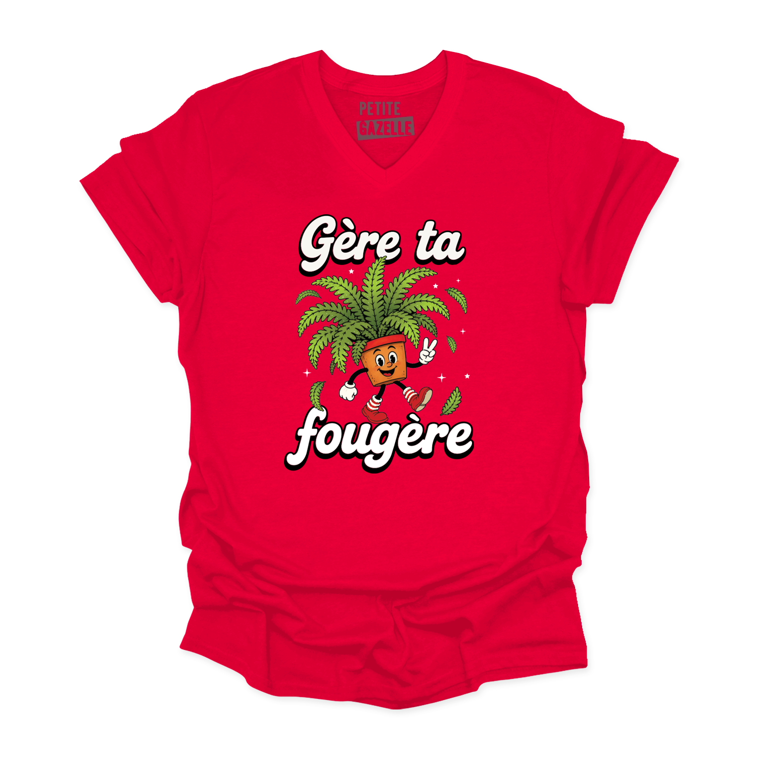 TSHIRT COL en V | Gère ta fougère
