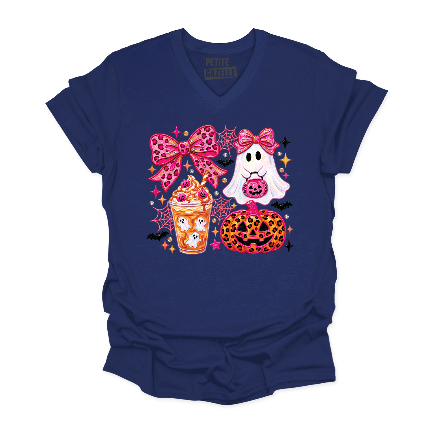 TSHIRT COL en V | Girly Halloween