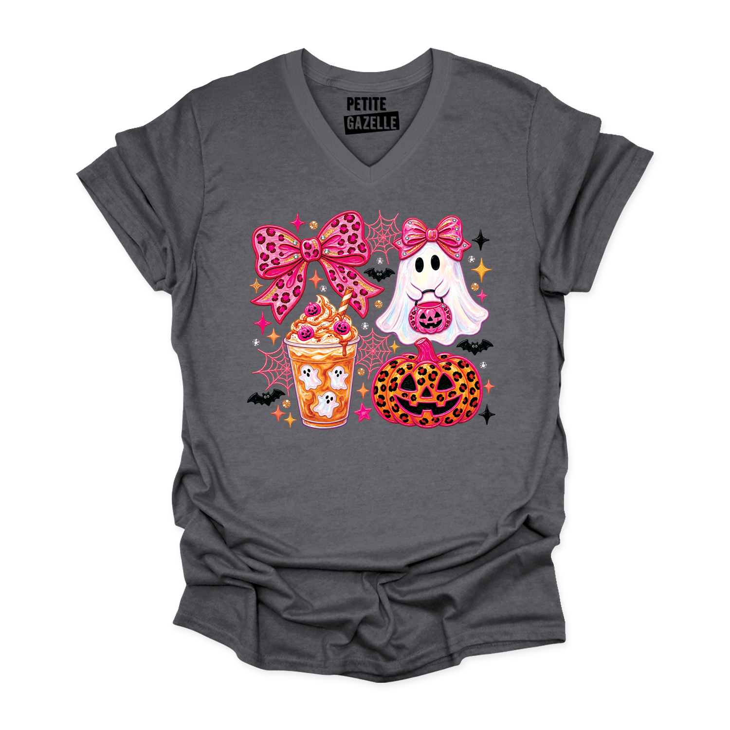 TSHIRT COL en V | Girly Halloween