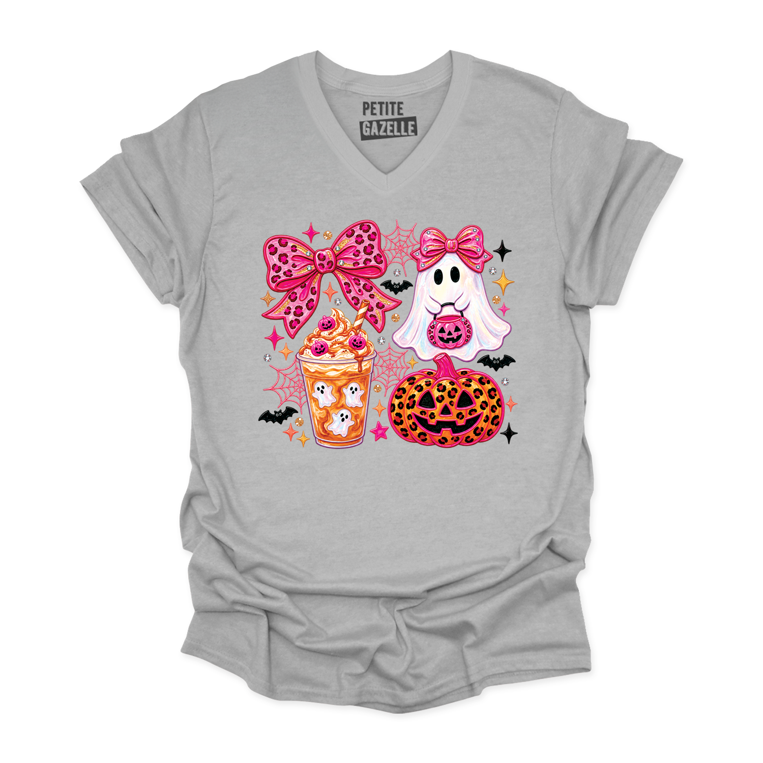 TSHIRT COL en V | Girly Halloween
