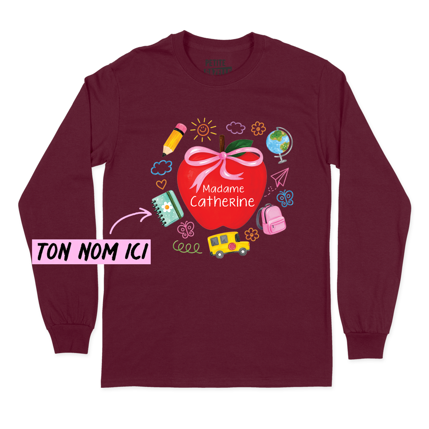 T-SHIRT À MANCHES LONGUES | Madame Grosse Pomme