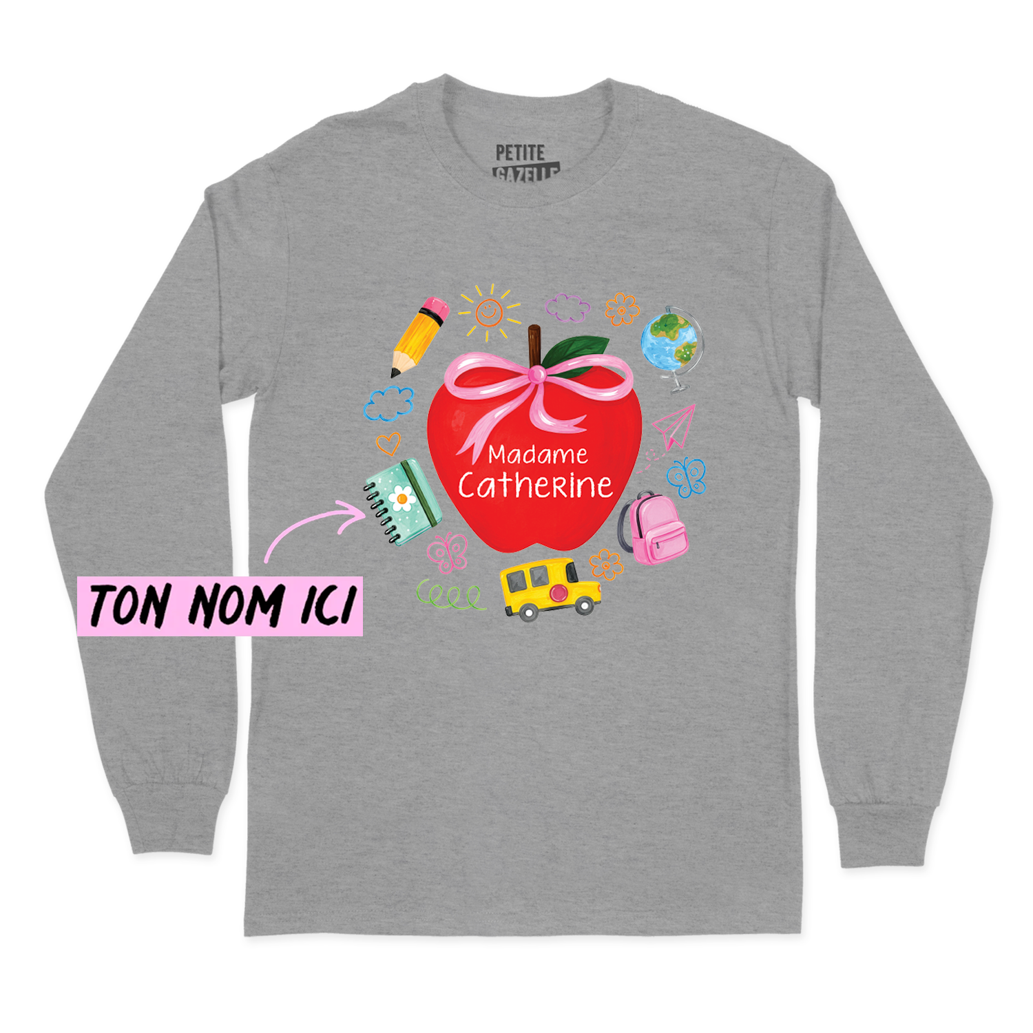T-SHIRT À MANCHES LONGUES | Madame Grosse Pomme