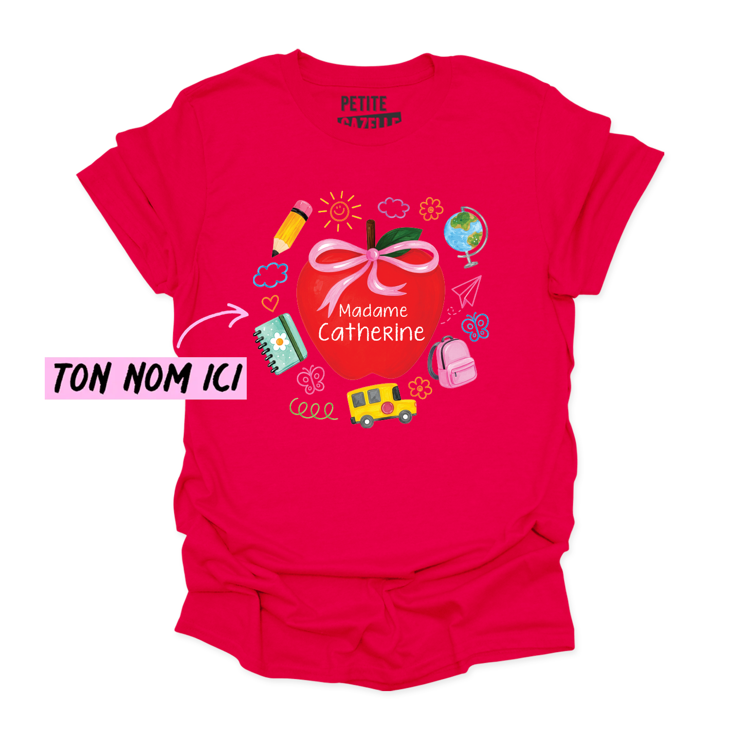T-SHIRT COL ROND | Madame Grosse Pomme