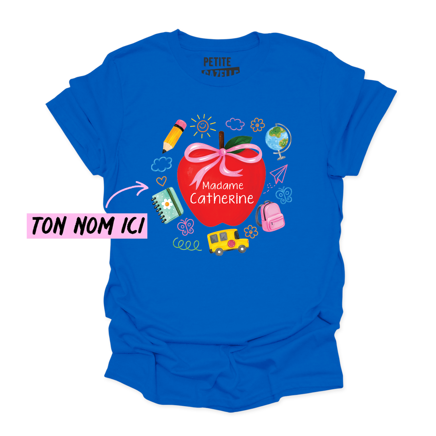 T-SHIRT COL ROND | Madame Grosse Pomme