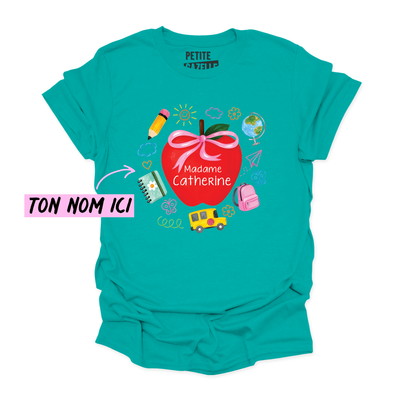 T-SHIRT COL ROND | Madame Grosse Pomme