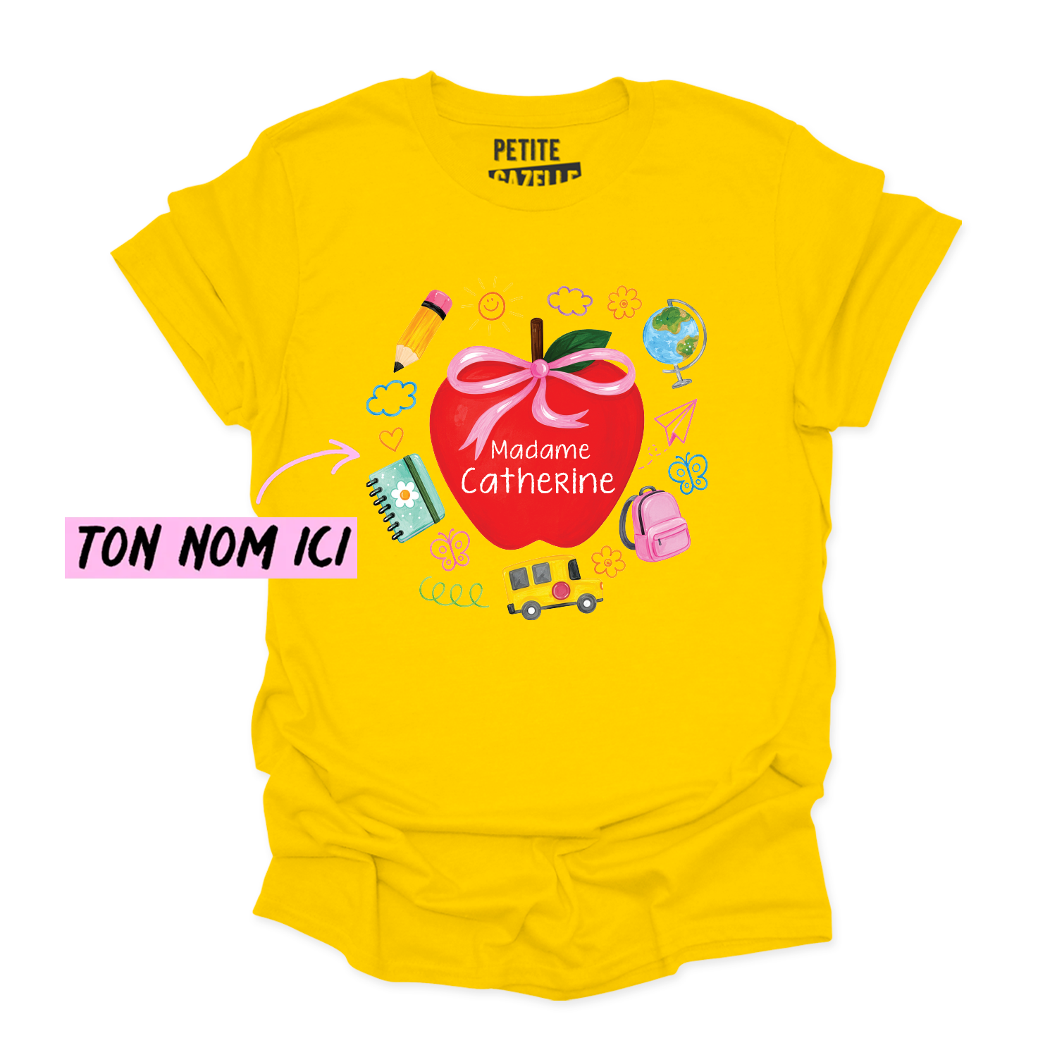 T-SHIRT COL ROND | Madame Grosse Pomme