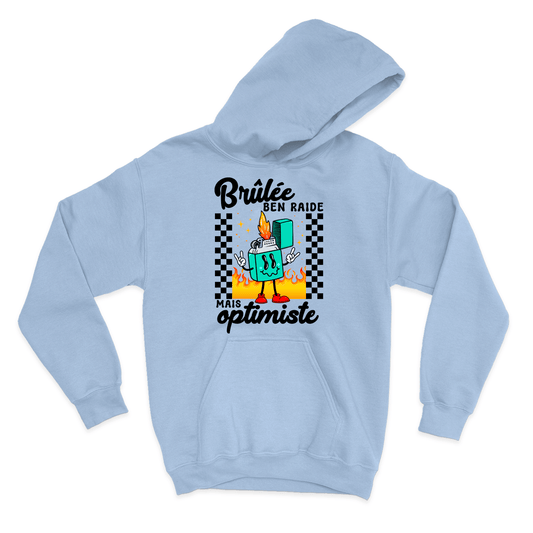 HOODIE | Brûlée ben raide - Coton Ouaté à Capuchon - Petite Gazelle Atelier