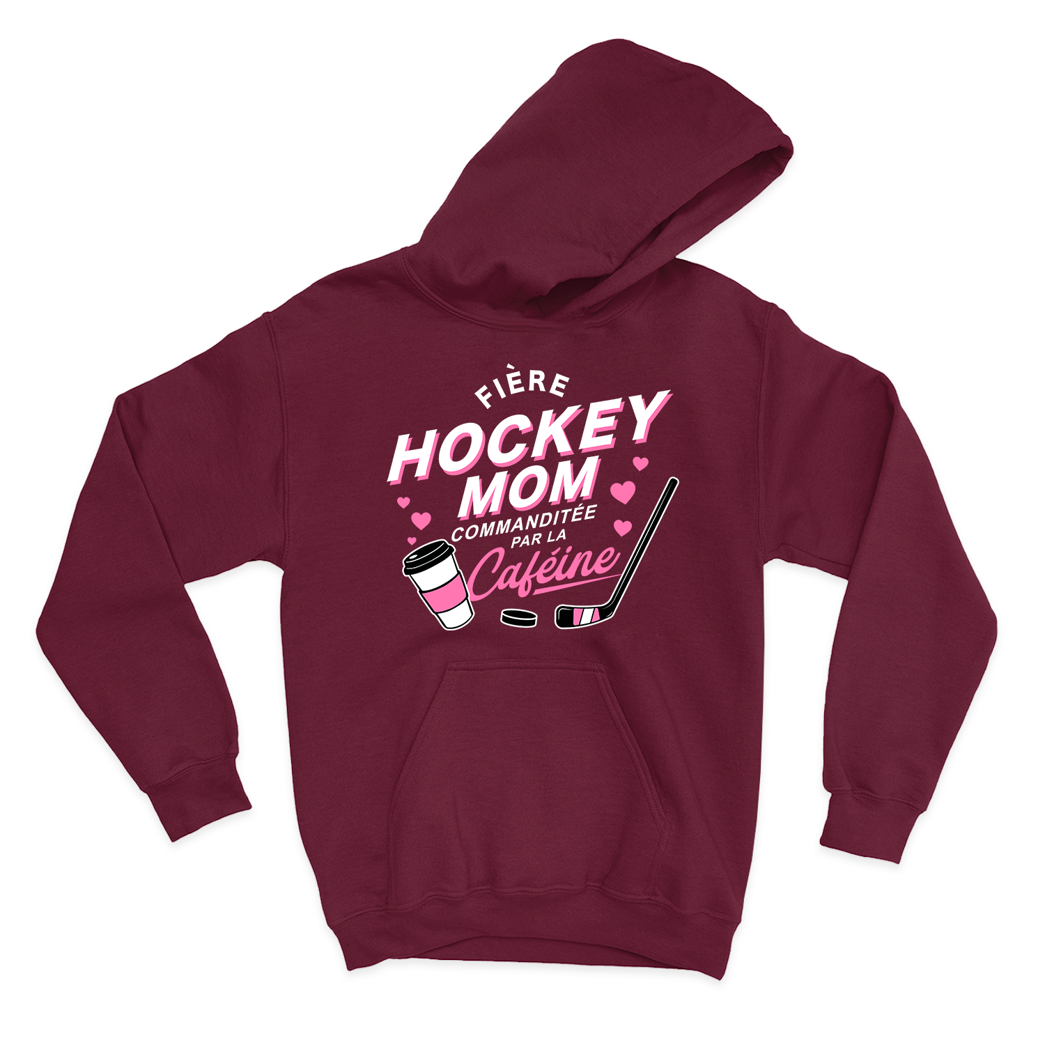 HOODIE | Hockey Mom - Commanditée par la caféine