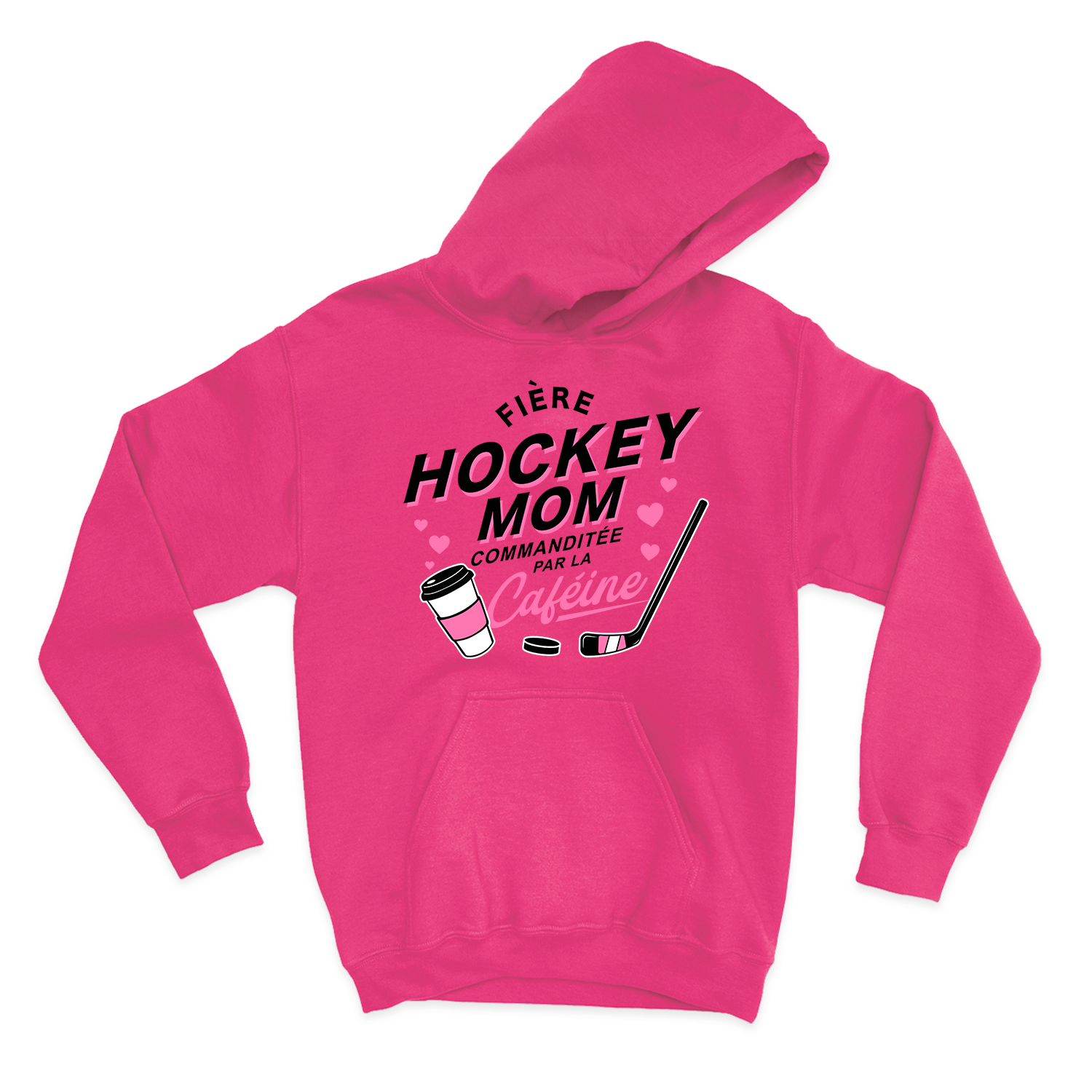 HOODIE | Hockey Mom - Commanditée par la caféine