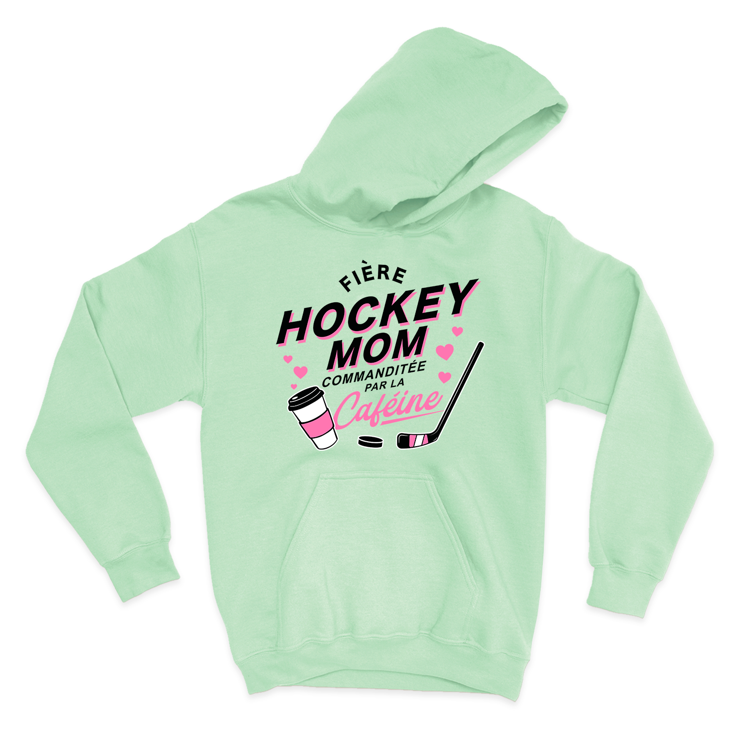 HOODIE | Hockey Mom - Commanditée par la caféine