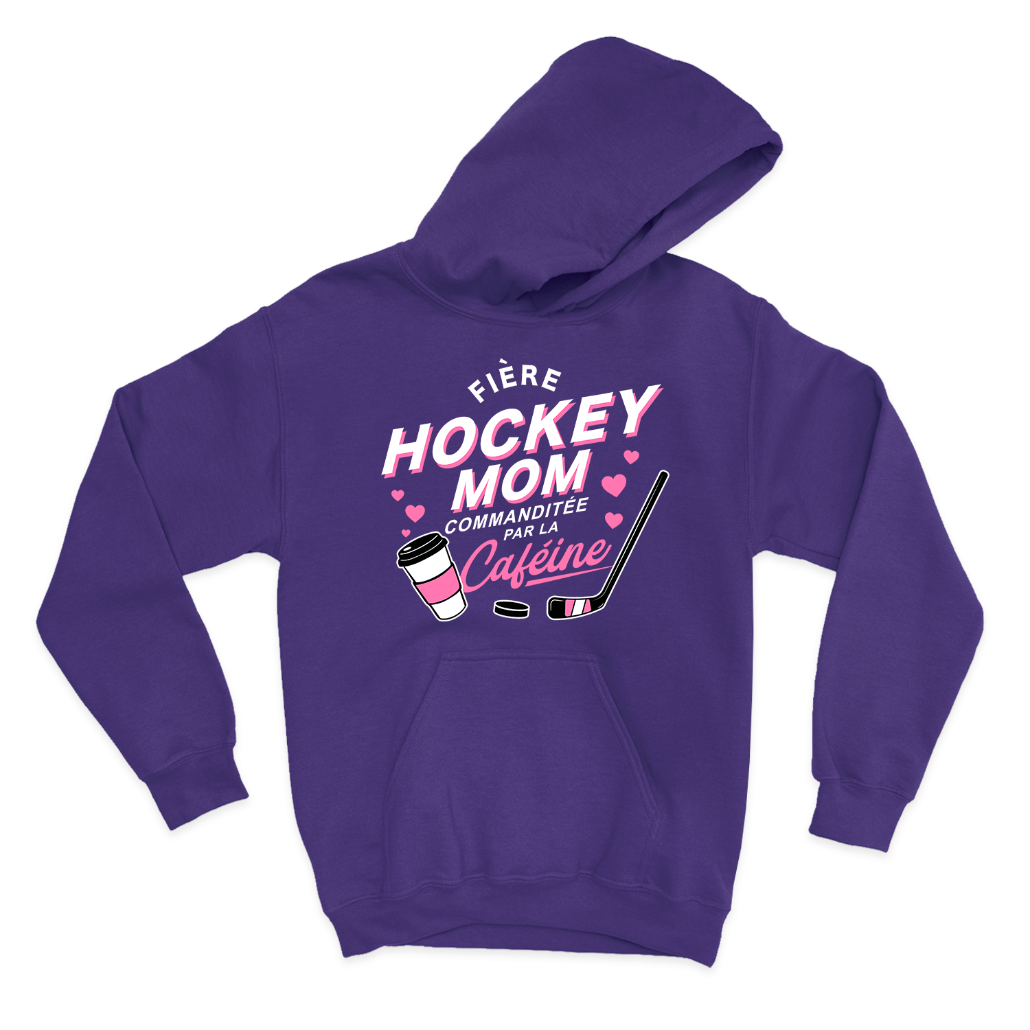 HOODIE | Hockey Mom - Commanditée par la caféine