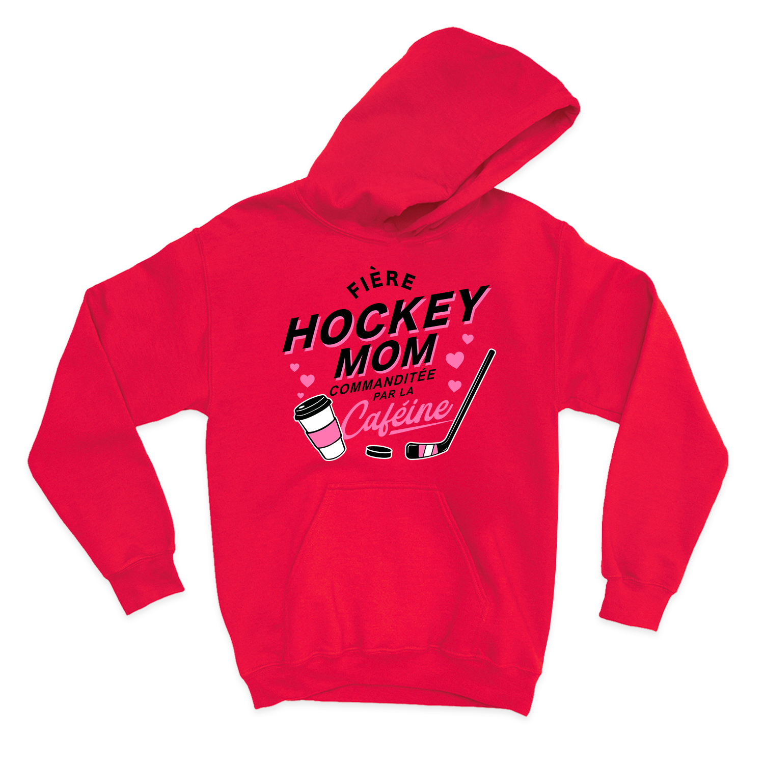 HOODIE | Hockey Mom - Commanditée par la caféine