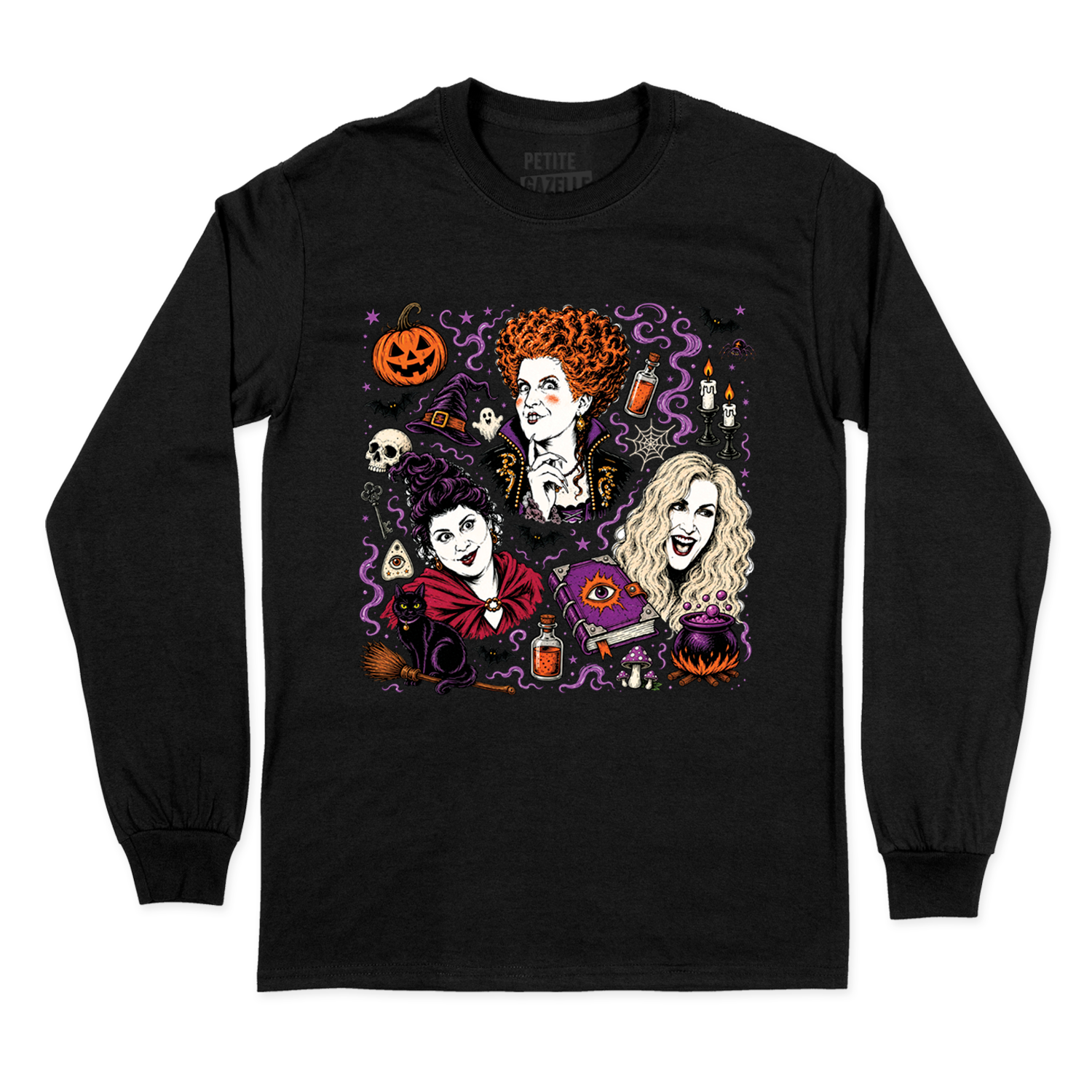 T-SHIRT À MANCHES LONGUES | Hocus Pocus Magie Noire