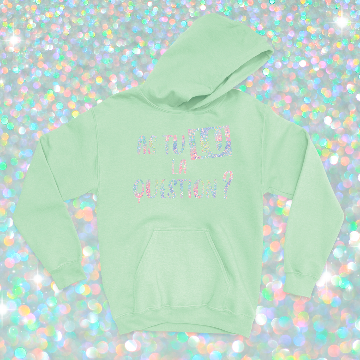 HOODIE | As-tu lu la question ? (Holographique)