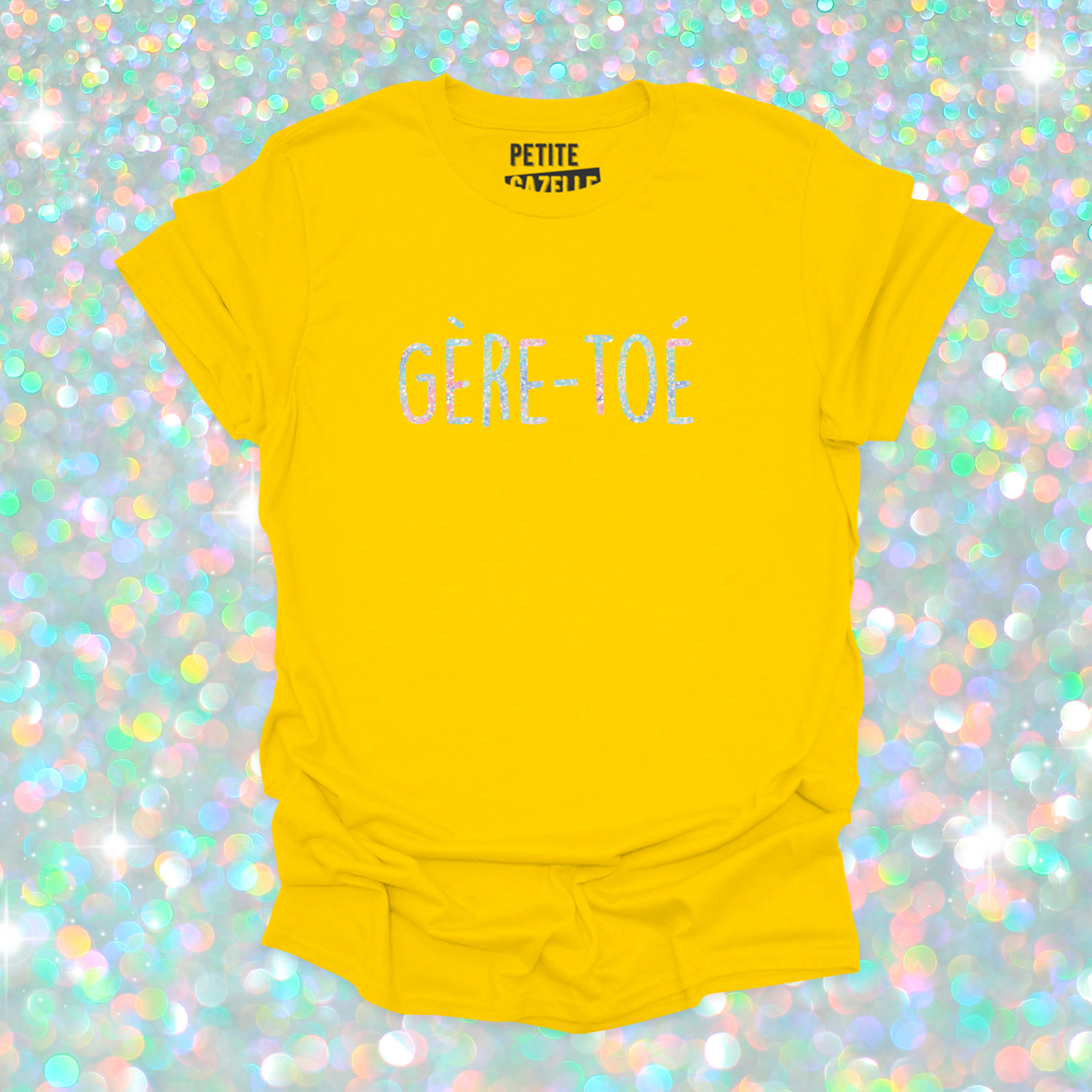 T-SHIRT COL ROND | Gère-toé (Holographique)