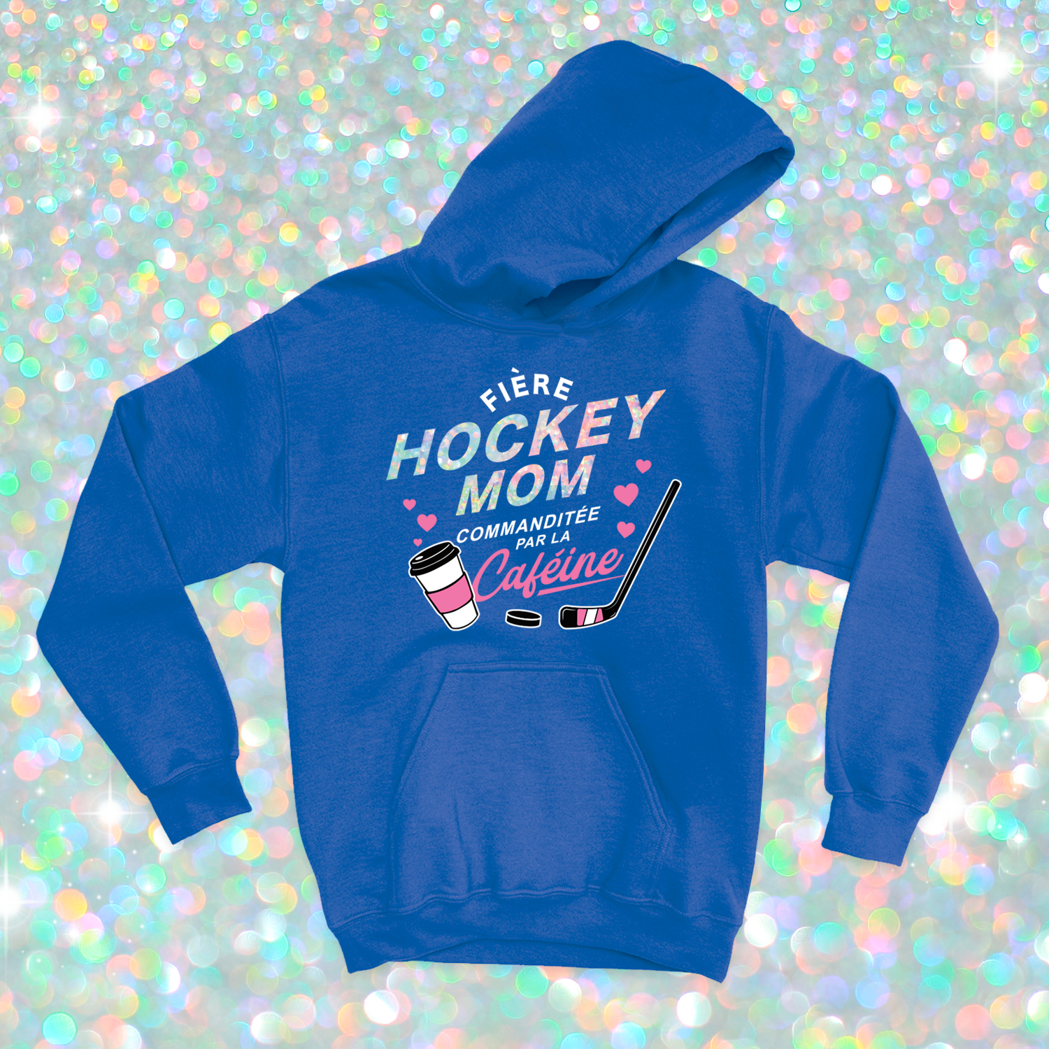 HOODIE | Hockey mom (Holographique)